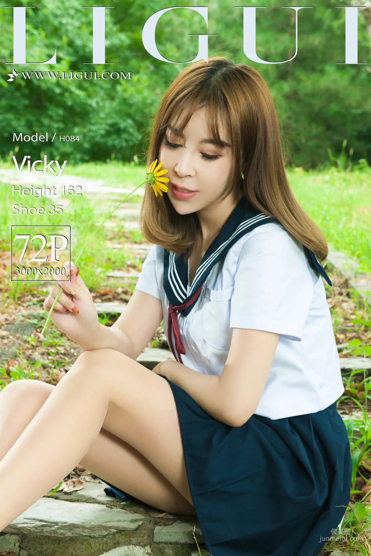 足模Vicky《校花玉足》 [麗櫃Ligui] 寫真集 1