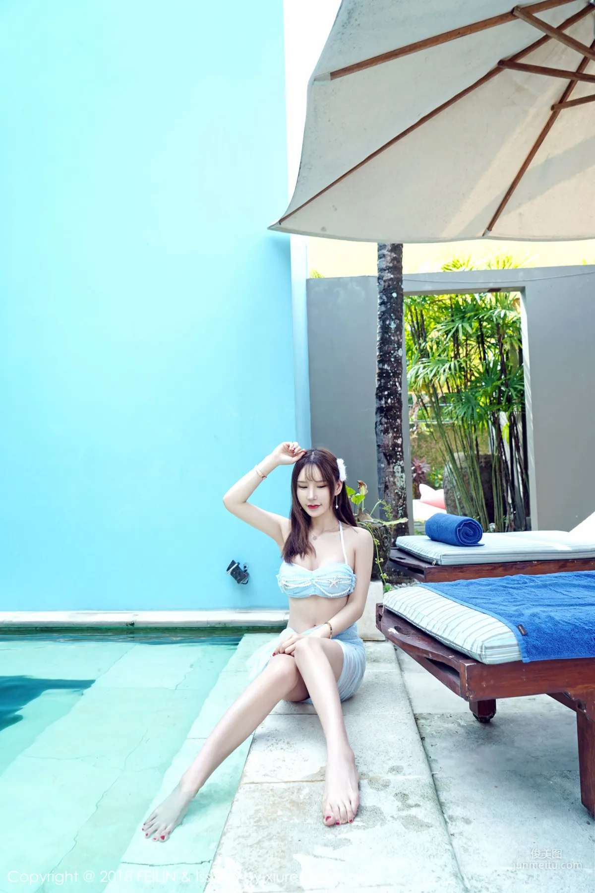 Zhou Yuxi, Faintly Visible Curve Temptation [FeiLin] VOL.163 Photo Set photo 20