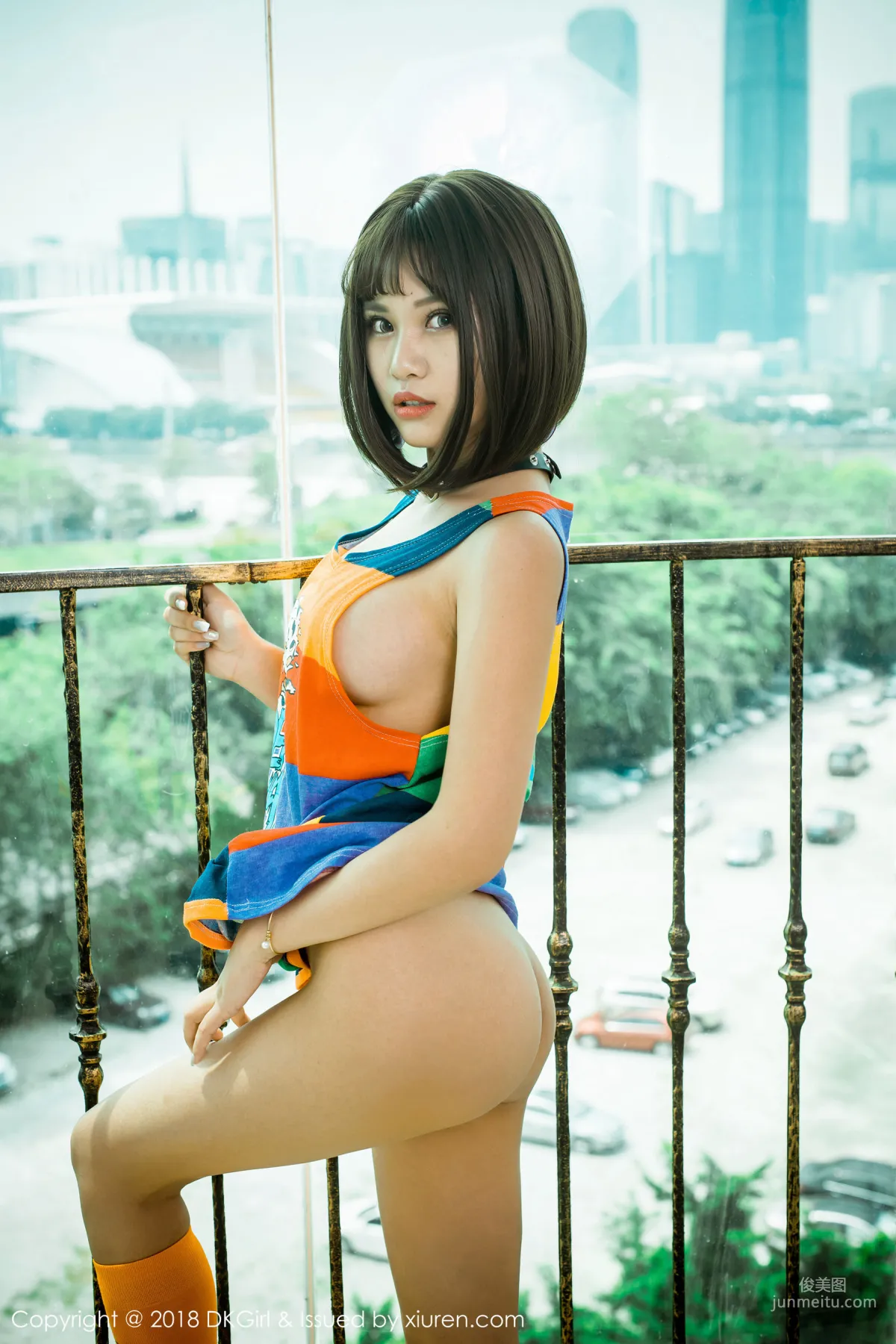 Meng Baoer BoA, Big Bust and Baby Face Interpretation of the Cutest Armed [DKGirl] Vol.082 Photo Set photo 18