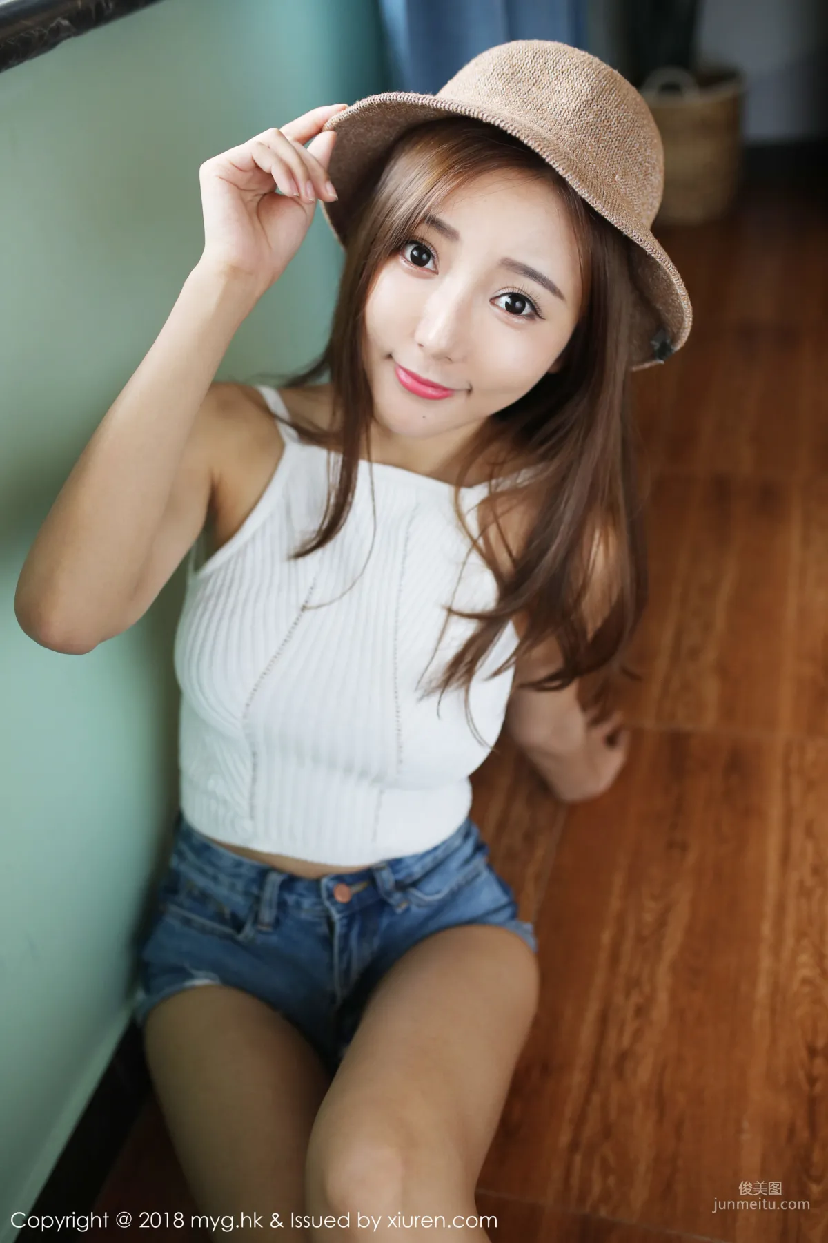 Yanni Wang, Straw Hat Girl + OL Beauty, [MyGirl] Vol.312 Photo Set photo 37