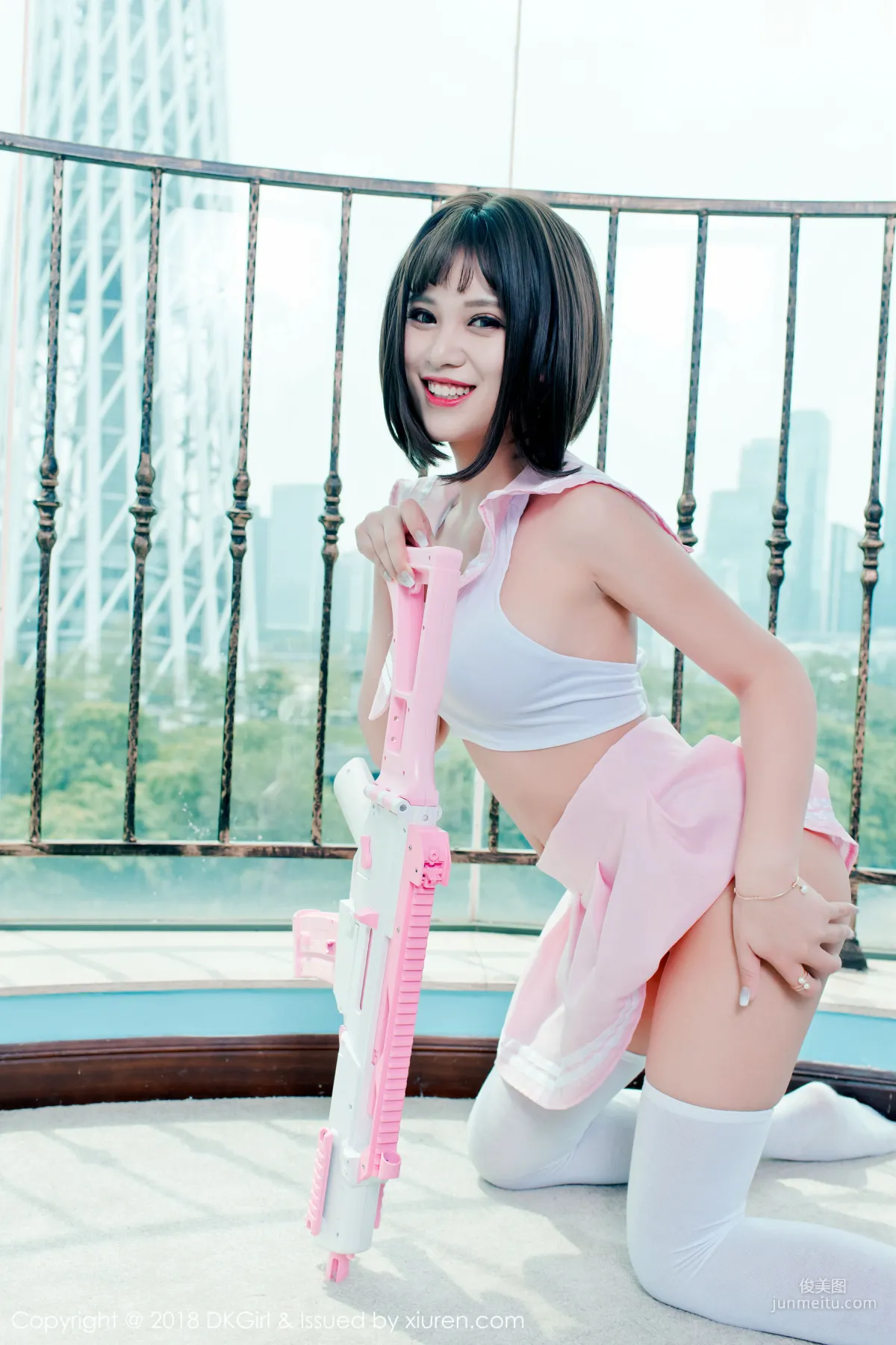 Meng Baoer BoA, Big Bust and Baby Face Interpretation of the Cutest Armed [DKGirl] Vol.082 Photo Set photo 29