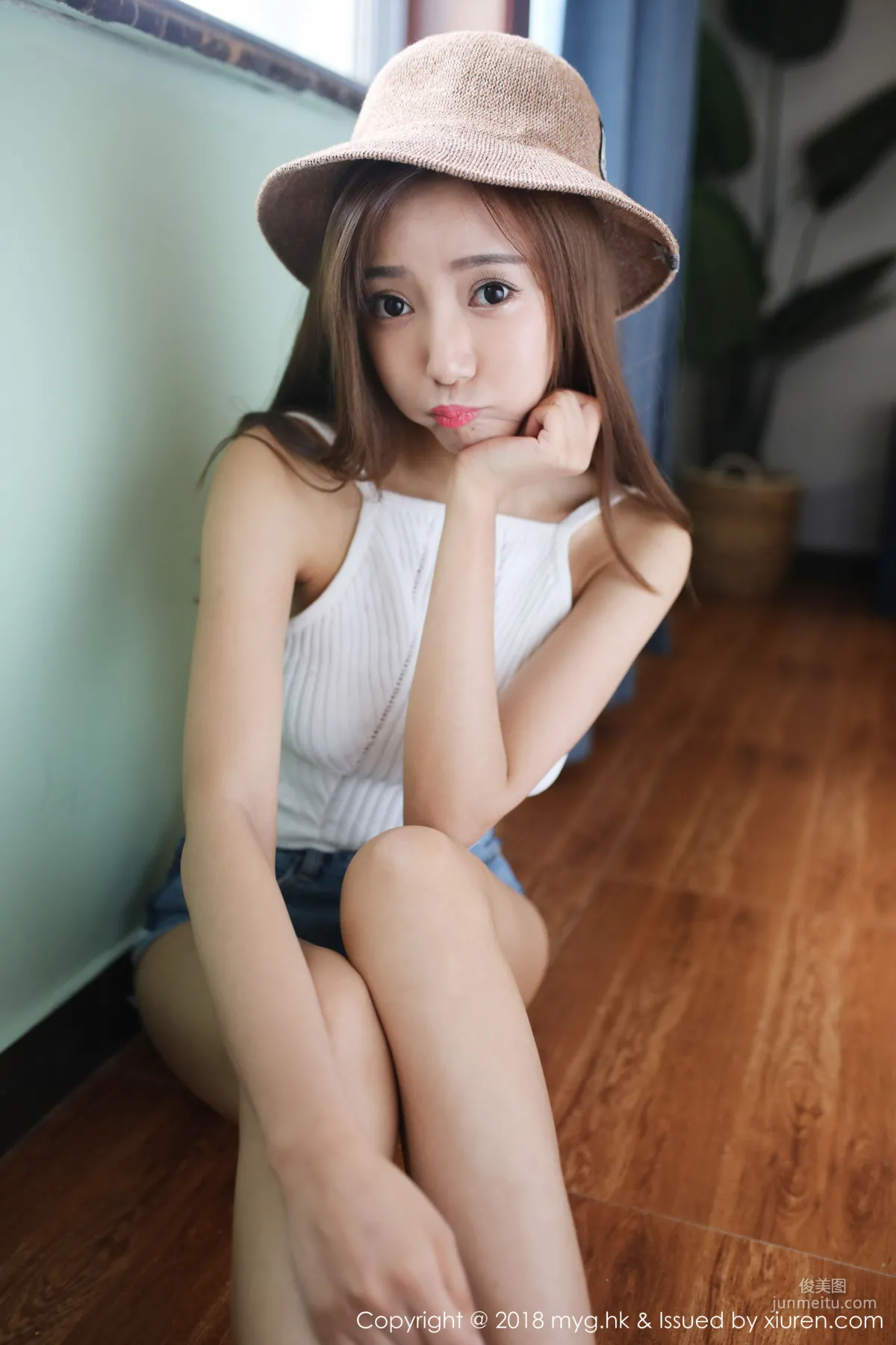 Yanni Wang, Straw Hat Girl + OL Beauty, [MyGirl] Vol.312 Photo Set photo 35