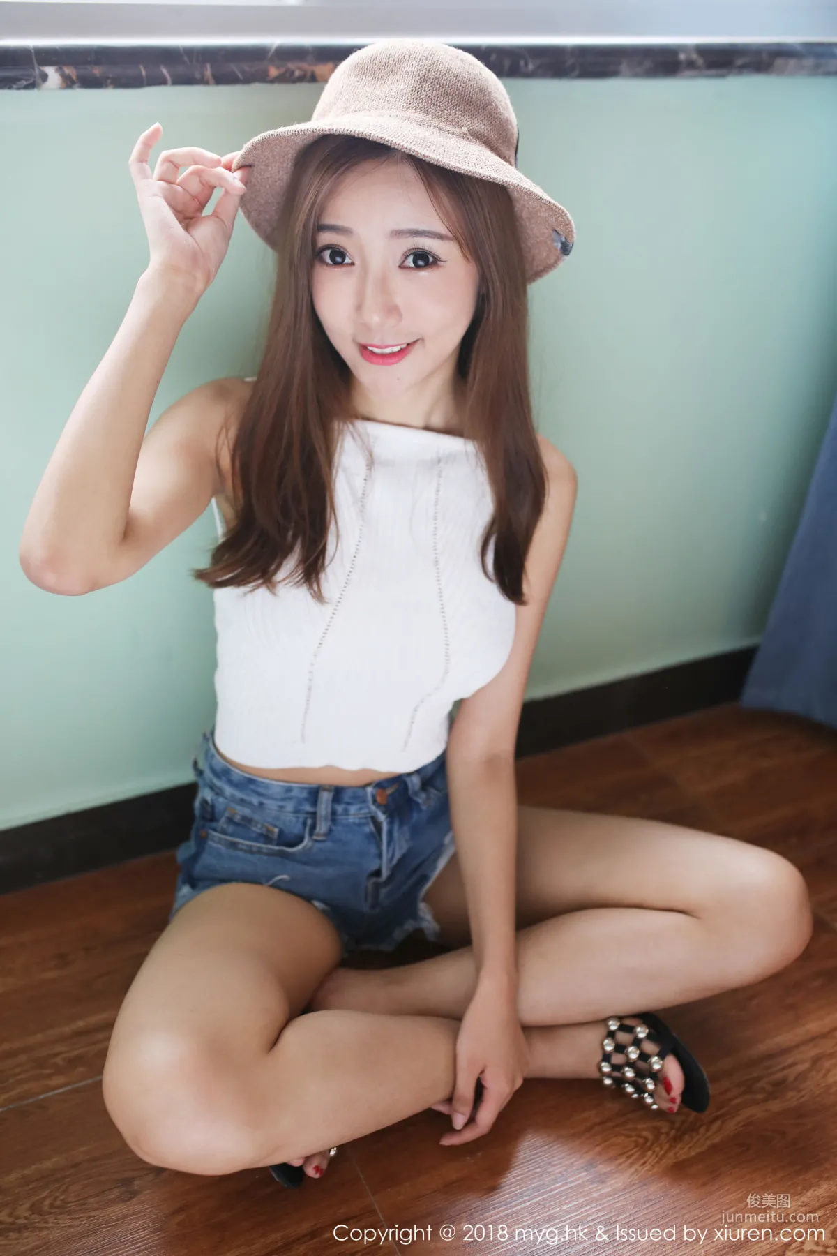 Yanni Wang, Straw Hat Girl + OL Beauty, [MyGirl] Vol.312 Photo Set photo 26