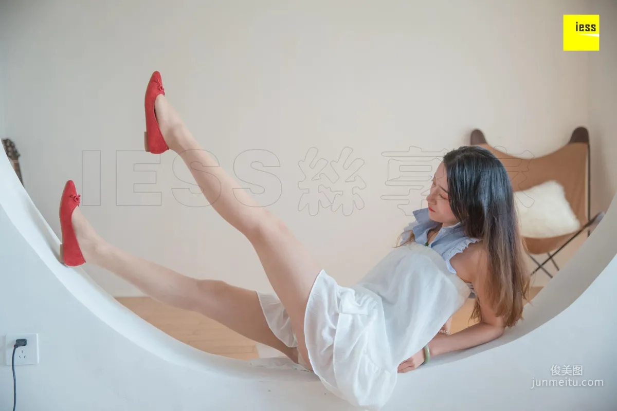 IESS Qiuqiu Red Flat Shoes Dance [IESS] Silk Enjoyer 313 Beautiful Feet and Silk Stockings Photo Set photo 9