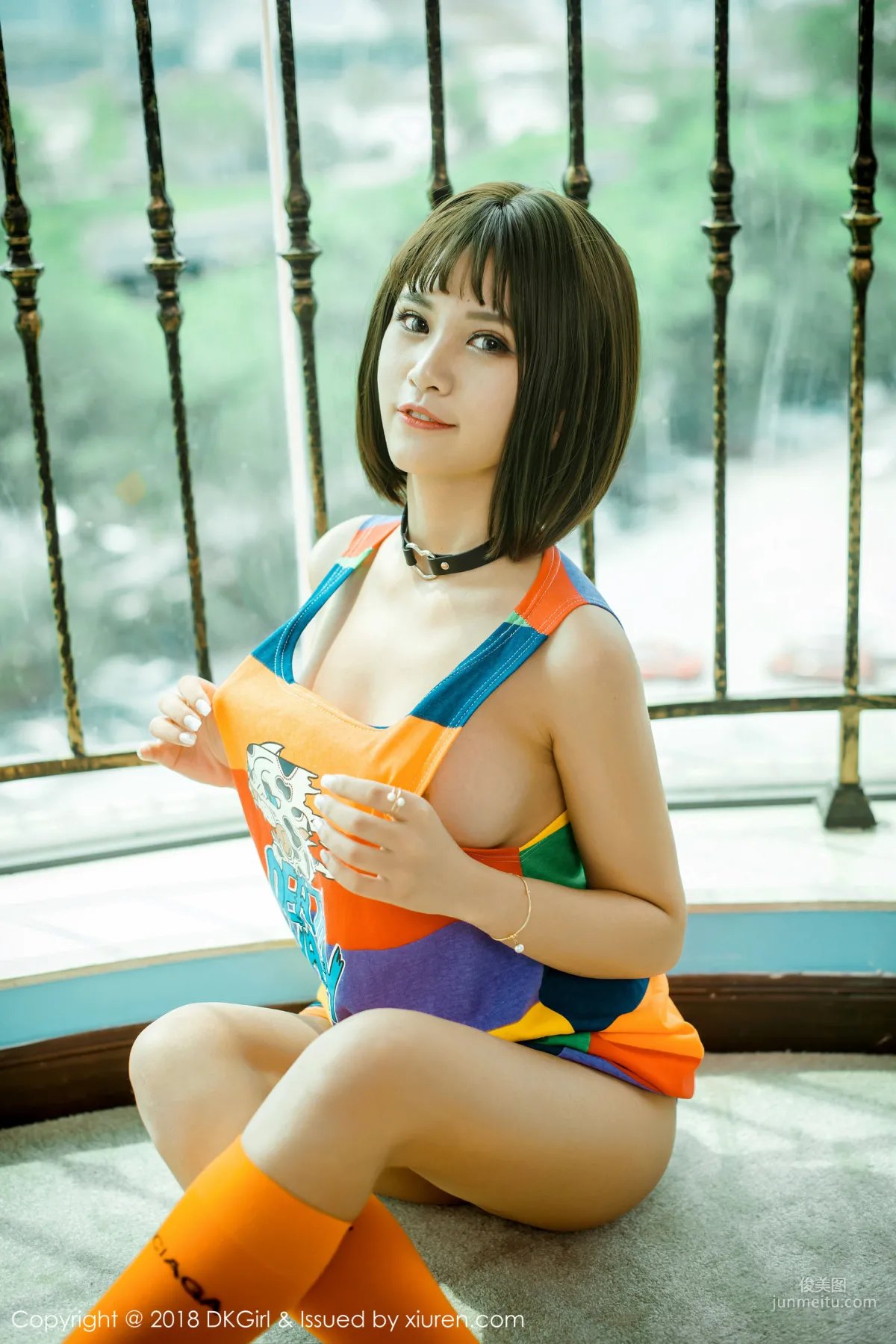 Meng Baoer BoA, Big Bust and Baby Face Interpretation of the Cutest Armed [DKGirl] Vol.082 Photo Set photo 8
