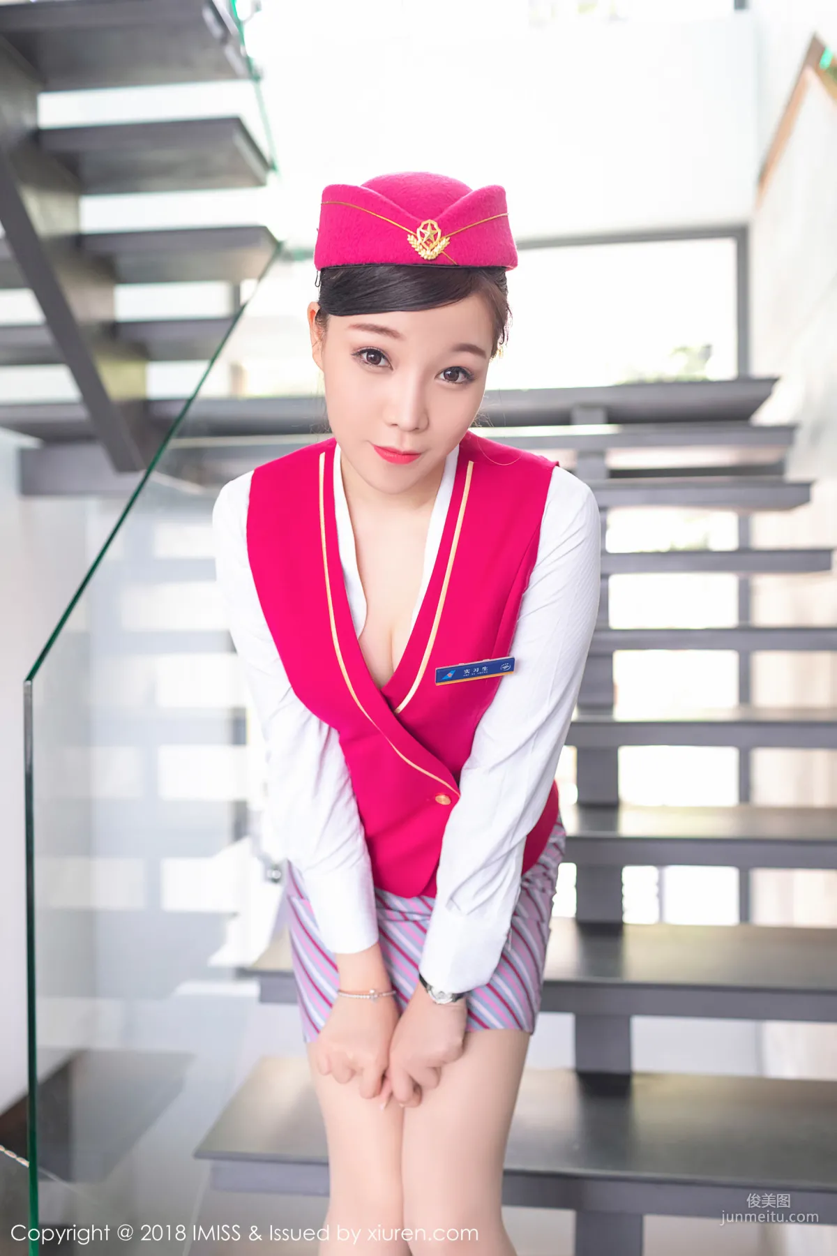Zhizhi Booty, Flight Attendant's Stockings Legs [IMISS] Vol.284 Photo Set photo 35