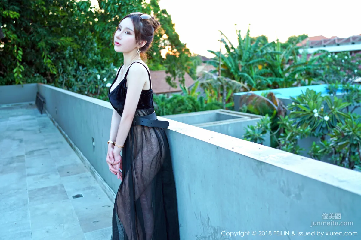 Zhou Yuxi, Faintly Visible Curve Temptation [FeiLin] VOL.163 Photo Set photo 5