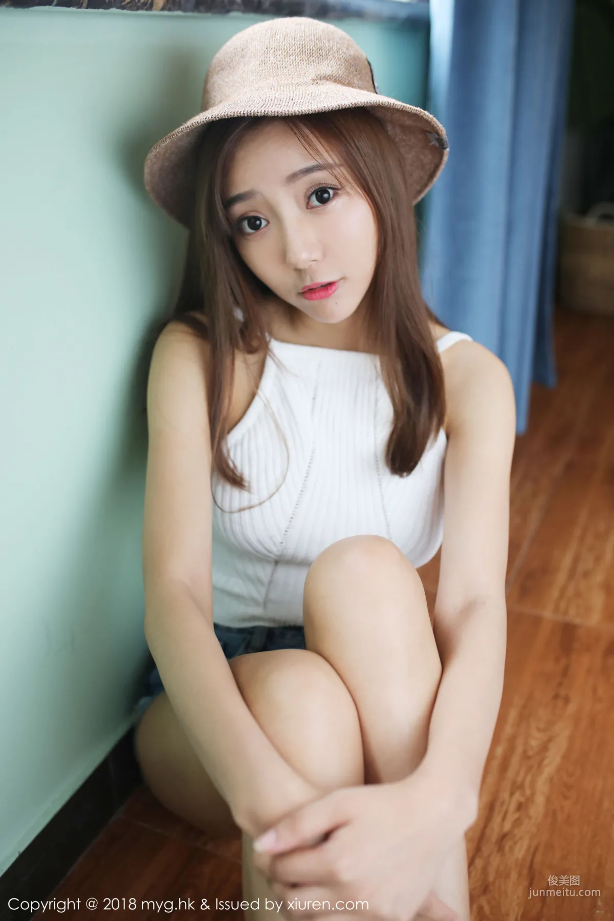Yanni Wang, Straw Hat Girl + OL Beauty, [MyGirl] Vol.312 Photo Set photo 32