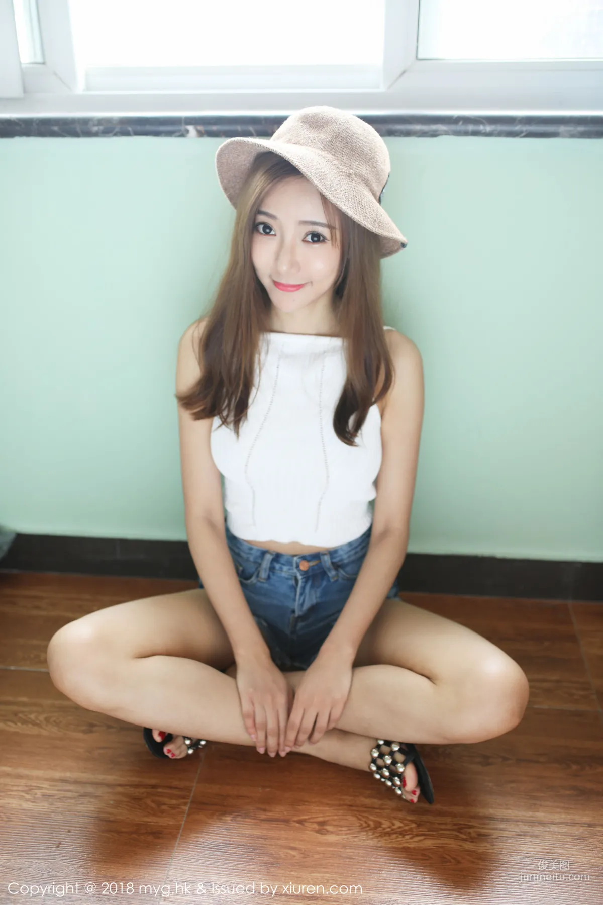 Yanni Wang, Straw Hat Girl + OL Beauty, [MyGirl] Vol.312 Photo Set photo 5