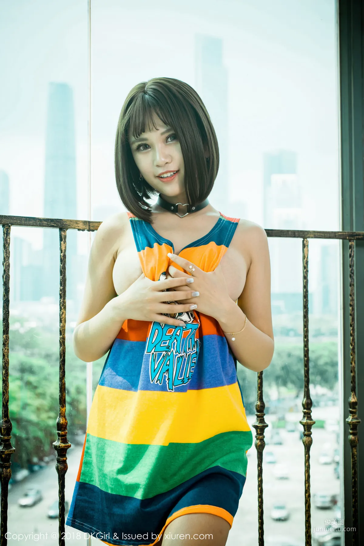 Meng Baoer BoA, Big Bust and Baby Face Interpretation of the Cutest Armed [DKGirl] Vol.082 Photo Set photo 13