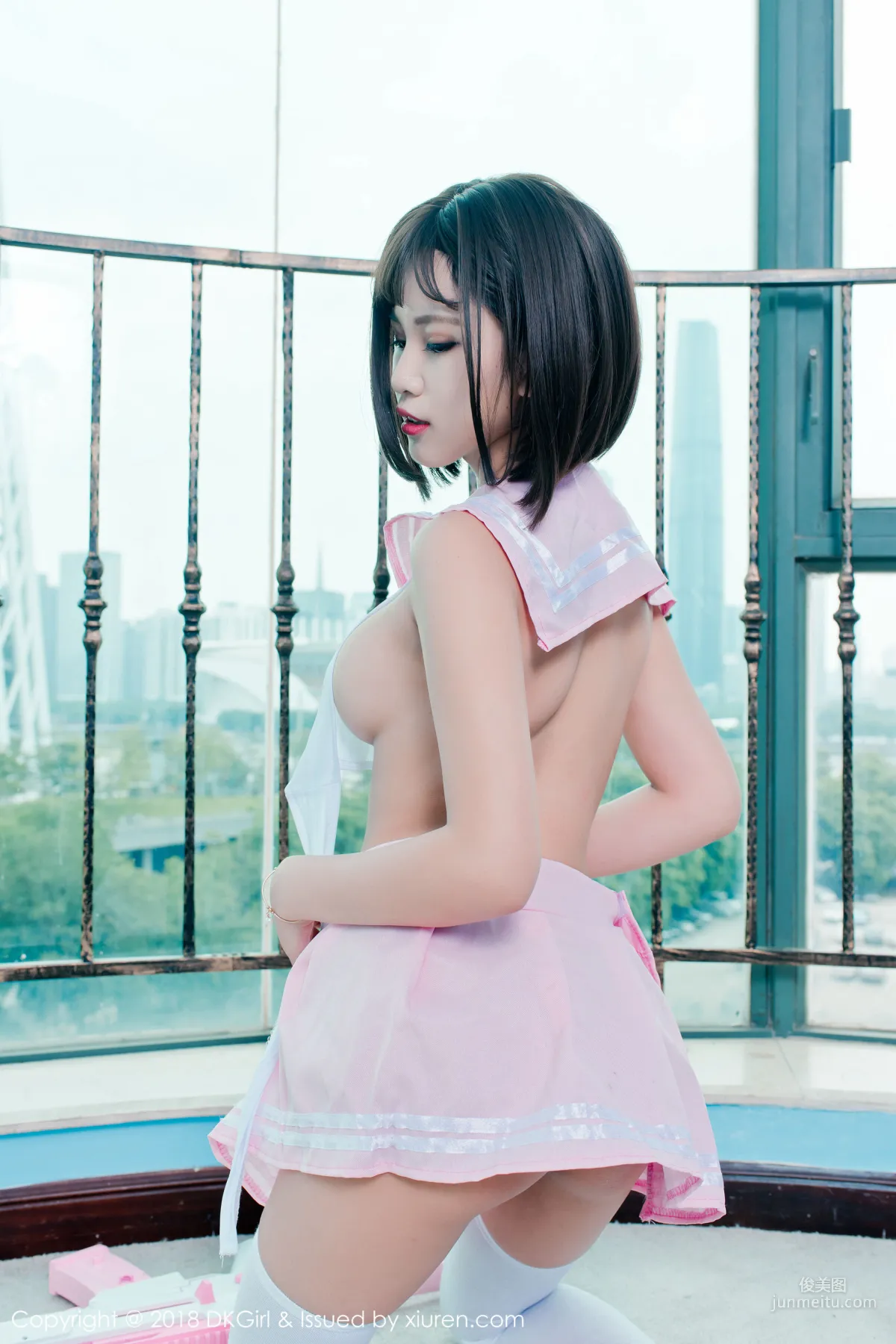 Meng Baoer BoA, Big Bust and Baby Face Interpretation of the Cutest Armed [DKGirl] Vol.082 Photo Set photo 34