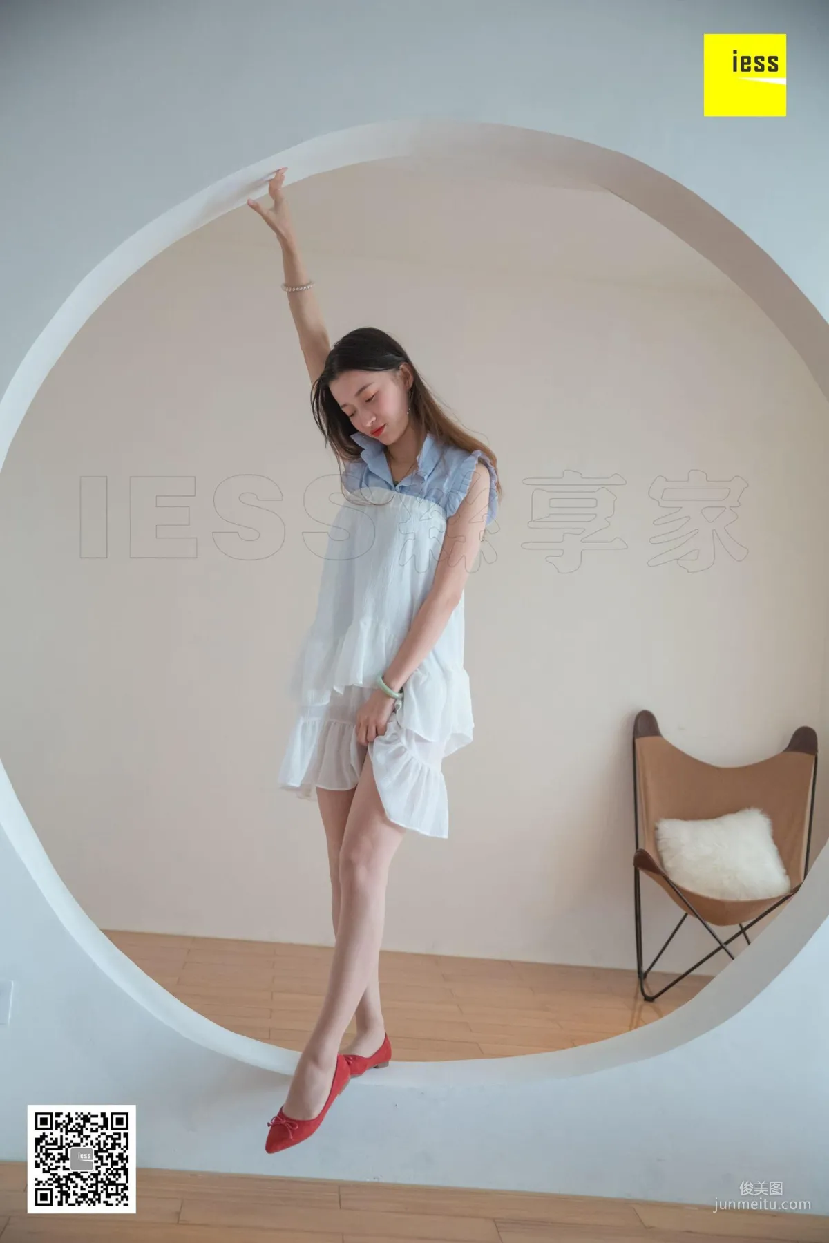 IESS Qiuqiu Red Flat Shoes Dance [IESS] Silk Enjoyer 313 Beautiful Feet and Silk Stockings Photo Set photo 89