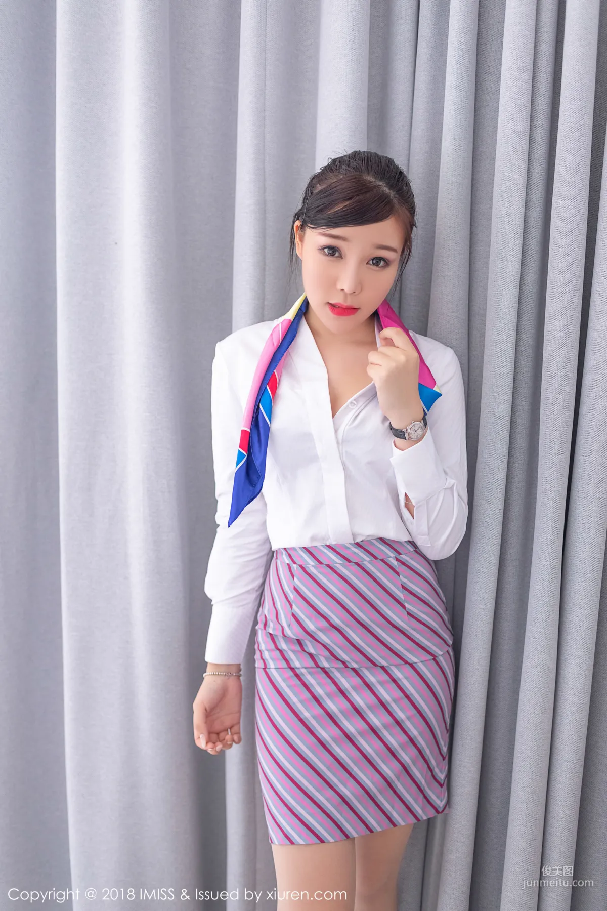 Zhizhi Booty, Flight Attendant's Stockings Legs [IMISS] Vol.284 Photo Set photo 3
