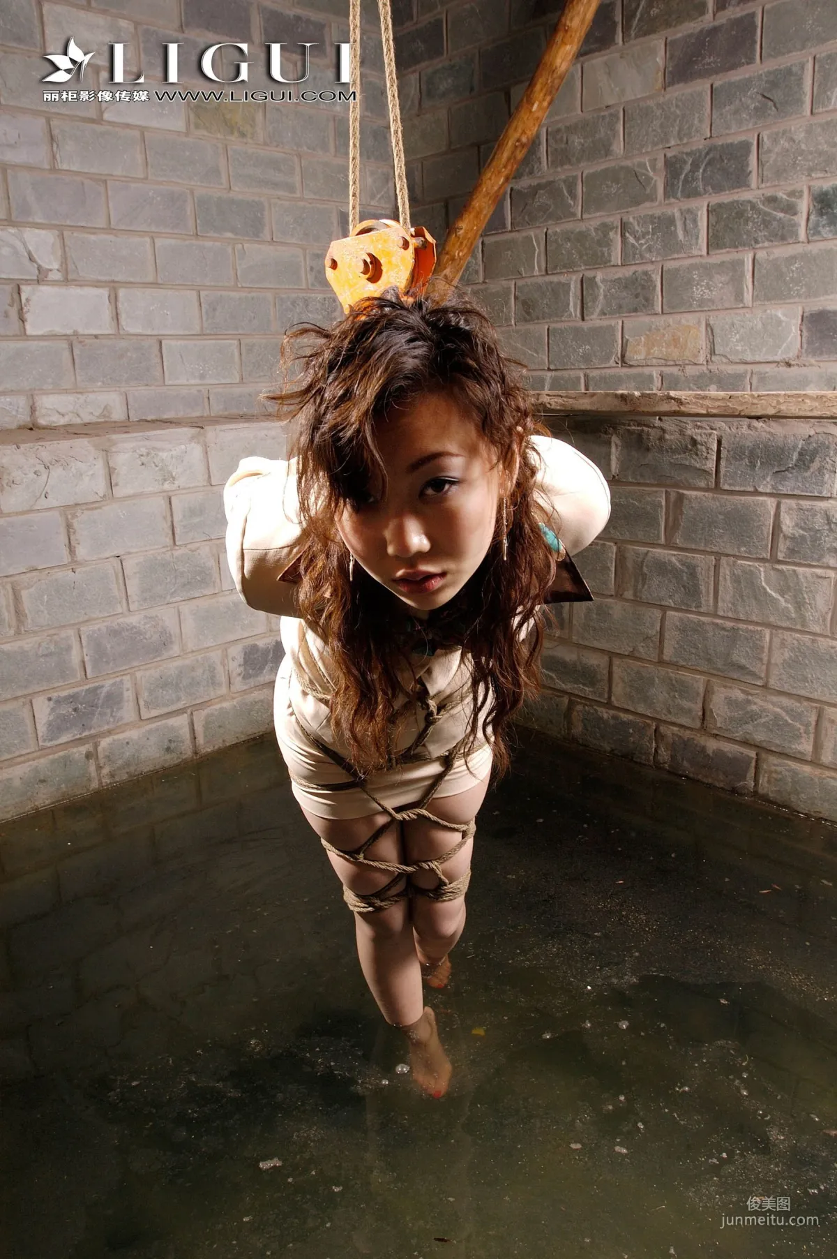 Lu Lu, Silk Stocking Bondage Rope Art [Ligui] Photo Set photo 79