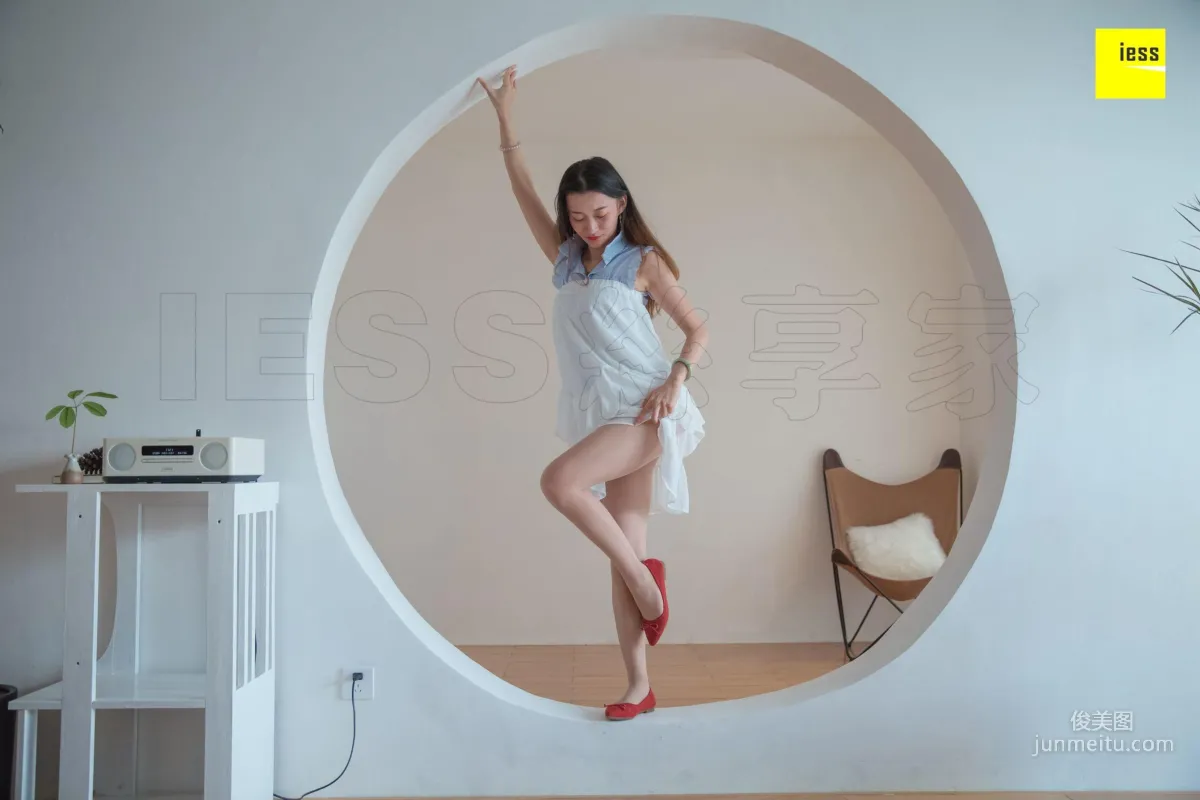 IESS Qiuqiu Red Flat Shoes Dance [IESS] Silk Enjoyer 313 Beautiful Feet and Silk Stockings Photo Set photo 78