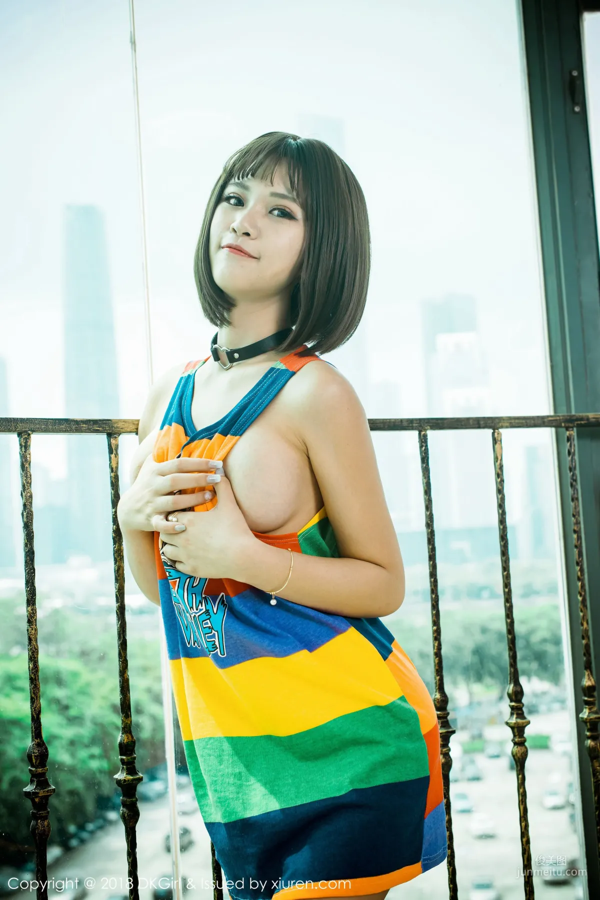 Meng Baoer BoA, Big Bust and Baby Face Interpretation of the Cutest Armed [DKGirl] Vol.082 Photo Set photo 15