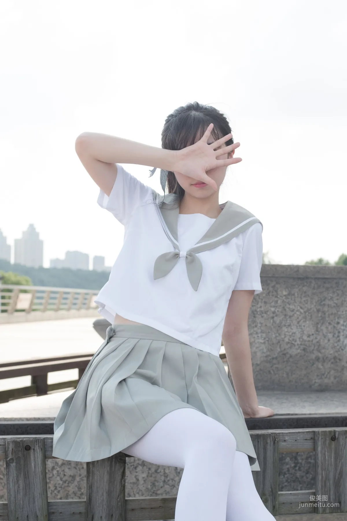 《JK白丝户外》 [森萝财团] R15-026 写真集19