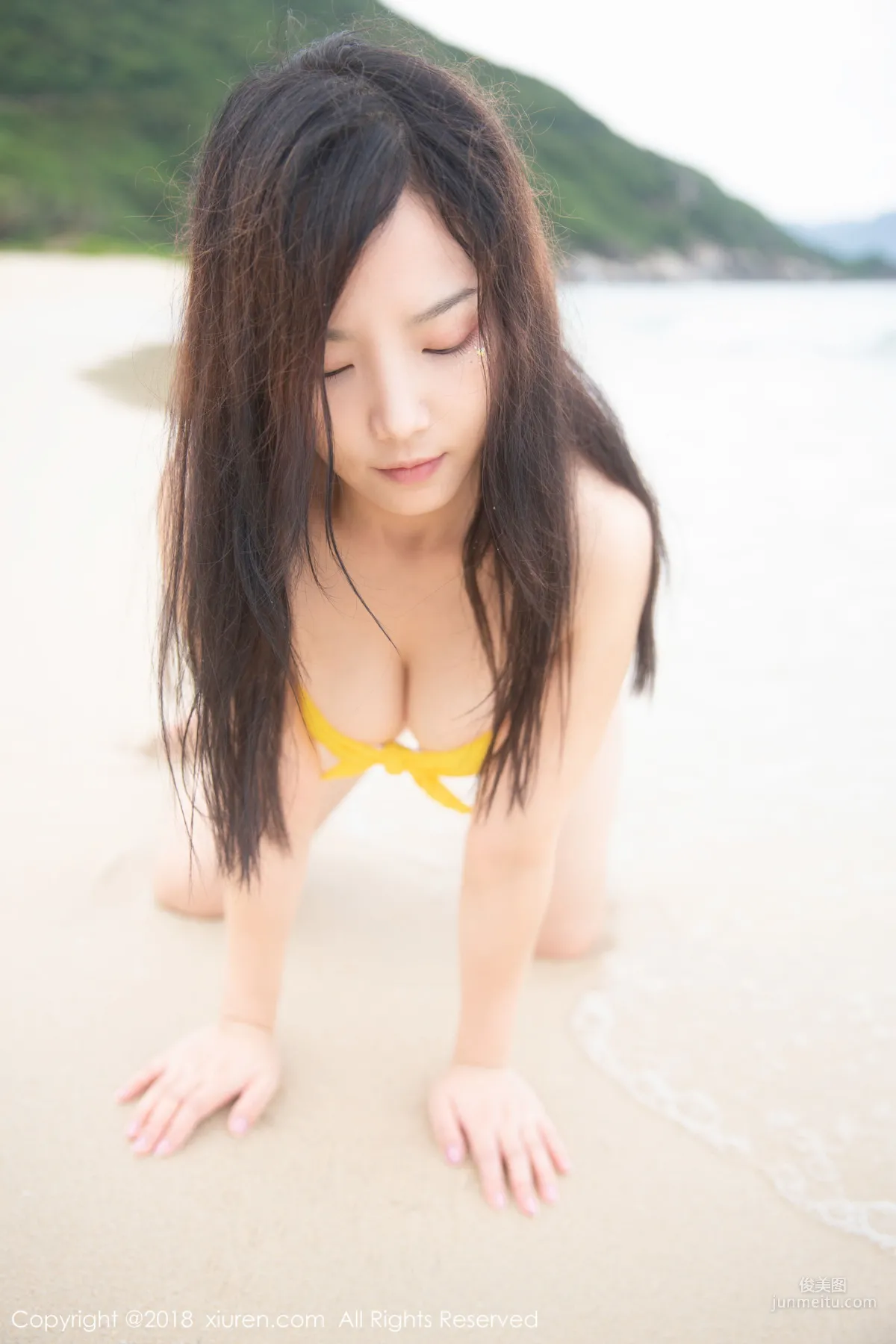 Xu Weiwei mia, Sexy Seaside Wet Body Temptation [XiuRen] No.1154 Photo Set photo 7