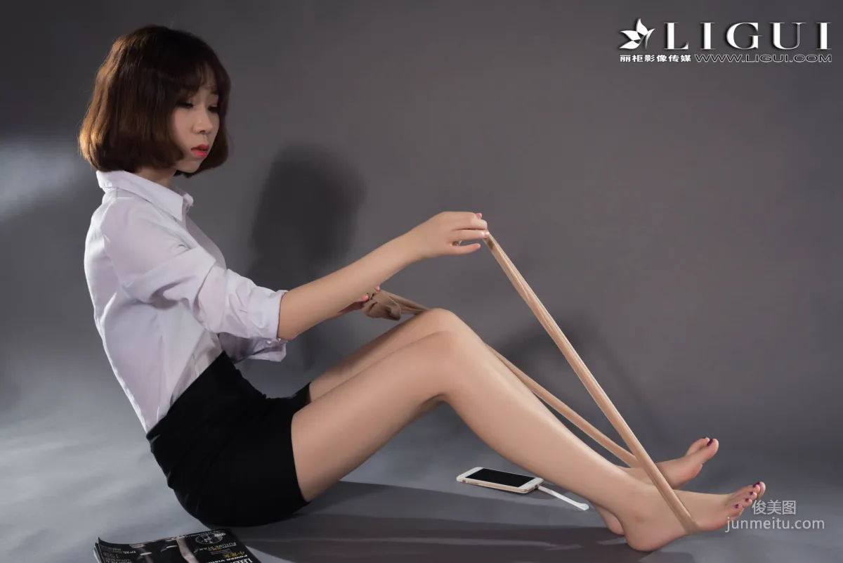 腿模大池《肉丝高跟OL》 [丽柜Ligui] 网络丽人 写真集45