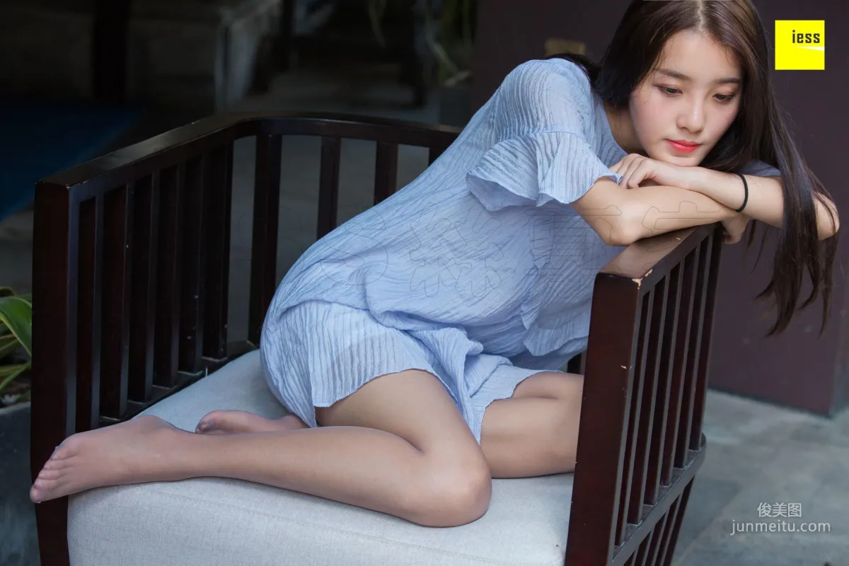 模特婉萍 《婉萍素雅风灰丝》[异思趣向IESS] 写真集20