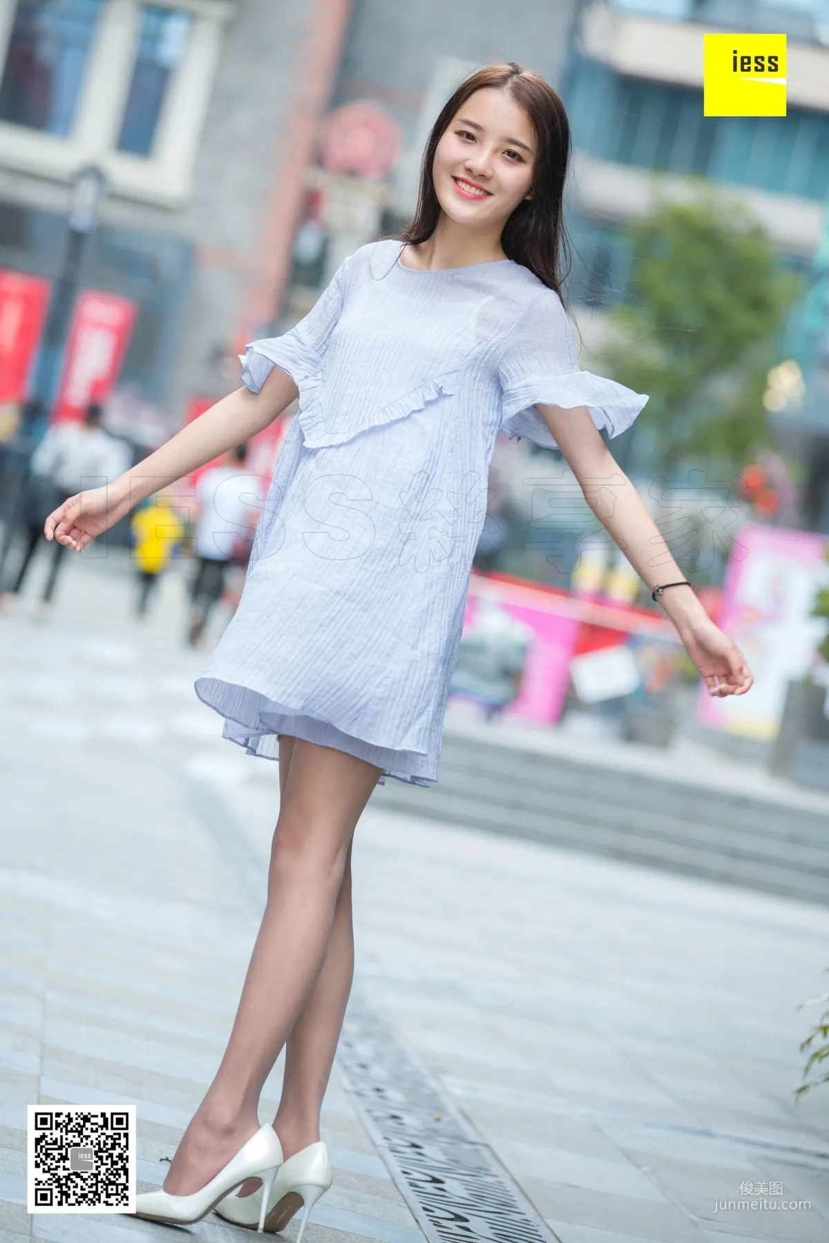 模特婉萍 《婉萍素雅风灰丝》[异思趣向IESS] 写真集94