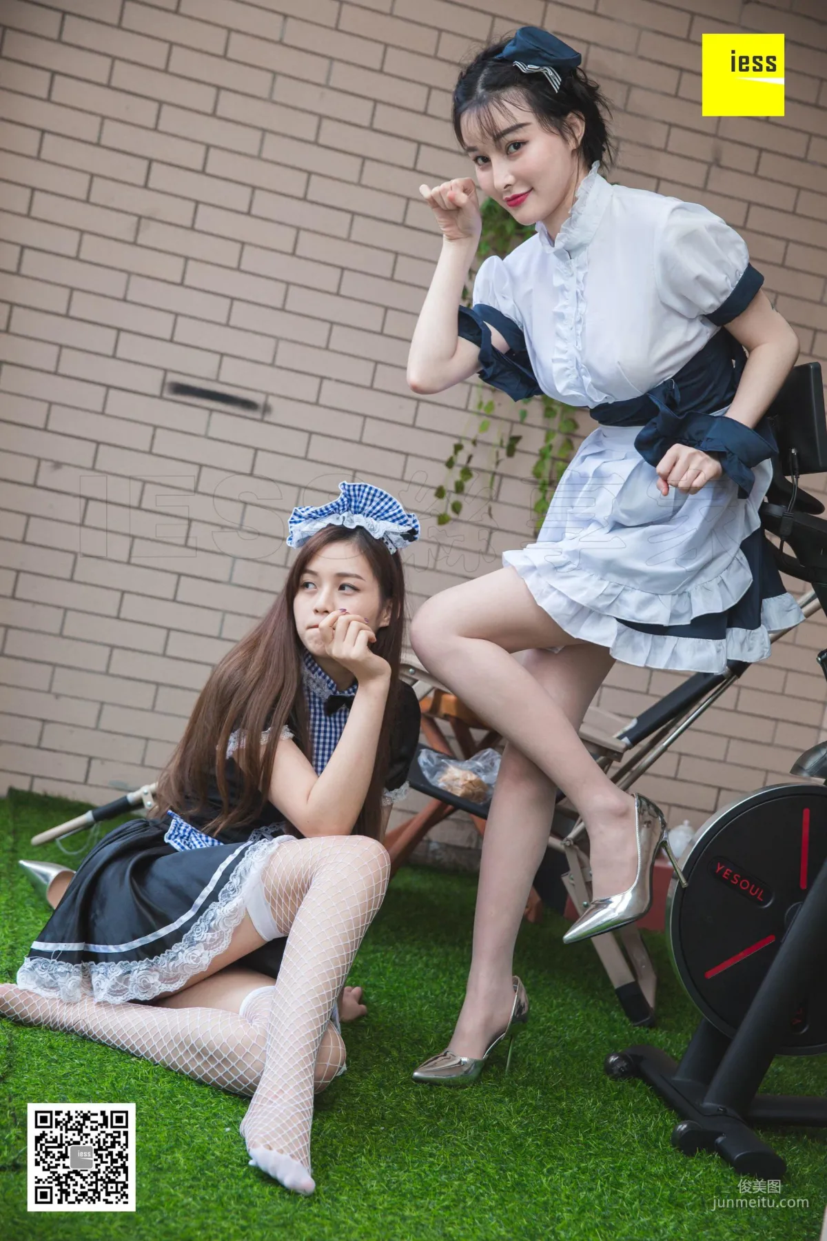 Models Jiumei Mengmeng, Twin Maids 2 [IESS] Photo Set photo 69