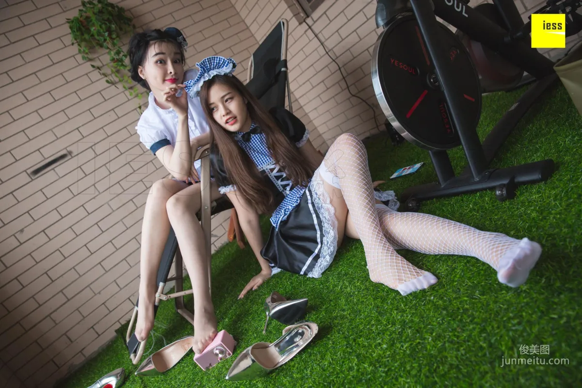 Models Jiumei Mengmeng, Twin Maids 2 [IESS] Photo Set photo 26