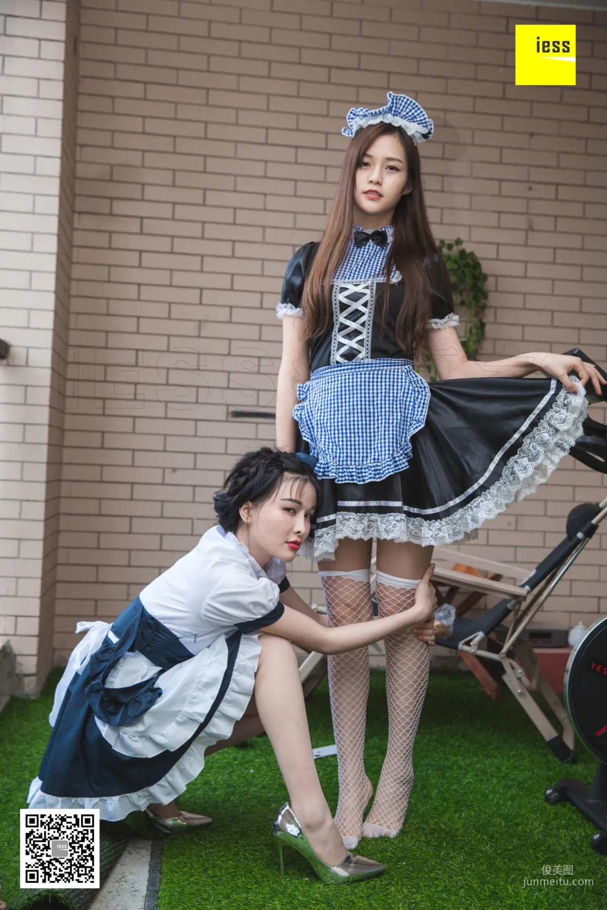Models Jiumei Mengmeng, Twin Maids 2 [IESS] Photo Set photo 76