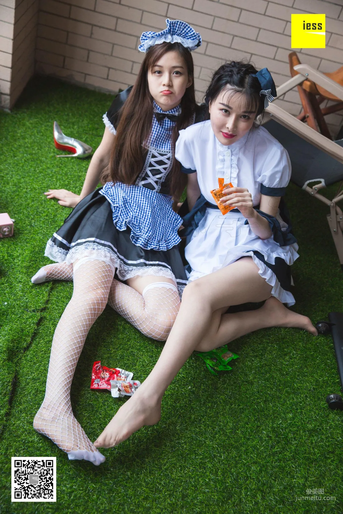 Models Jiumei Mengmeng, Twin Maids 2 [IESS] Photo Set photo 60