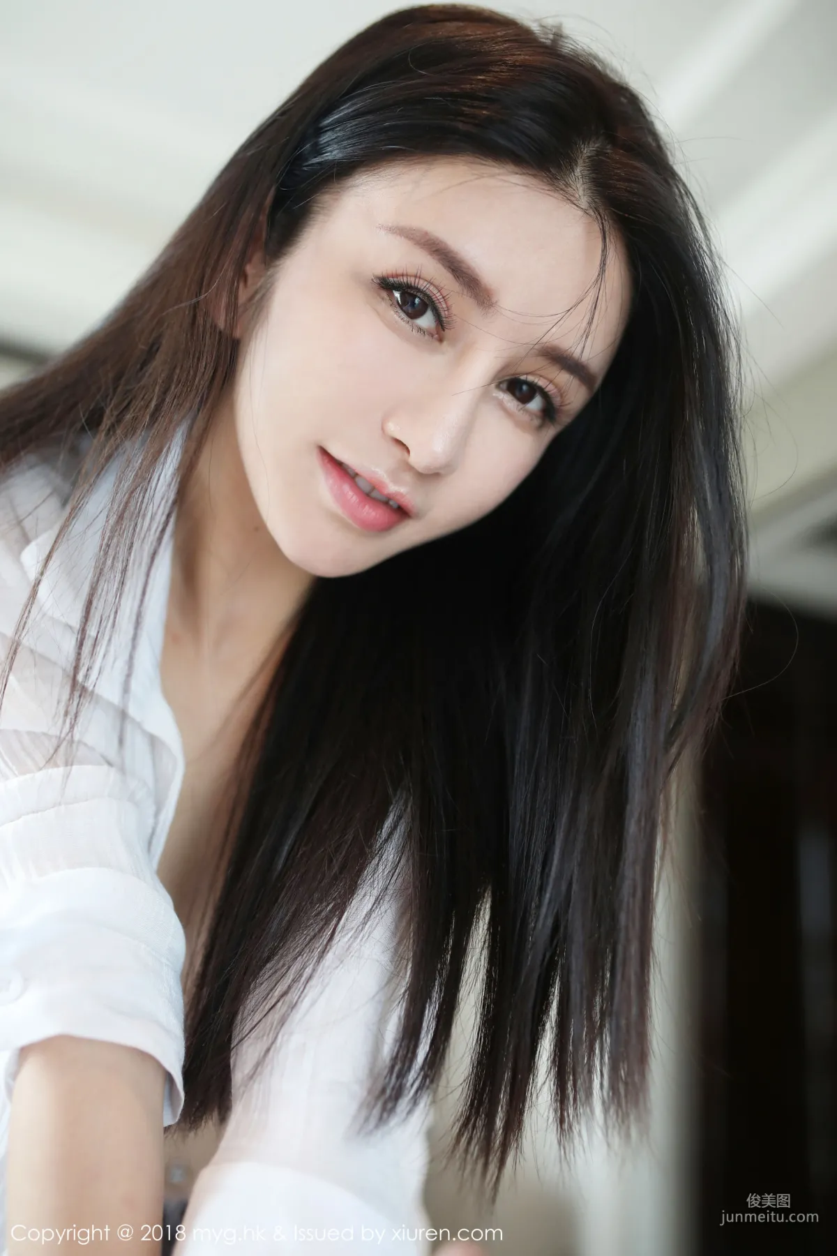 Li Qixi Shirt, Lace and Changing Alluring Poses [MyGirl] Vol.319 Photo Set photo 33