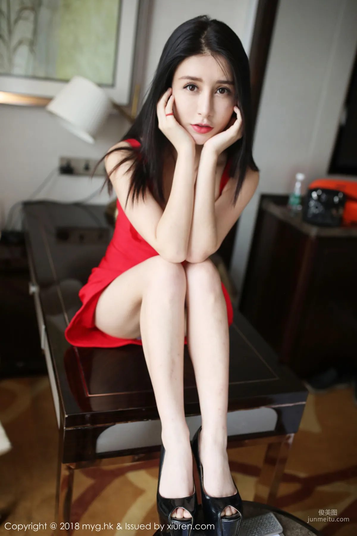 Li Qixi Shirt, Lace and Changing Alluring Poses [MyGirl] Vol.319 Photo Set photo 59