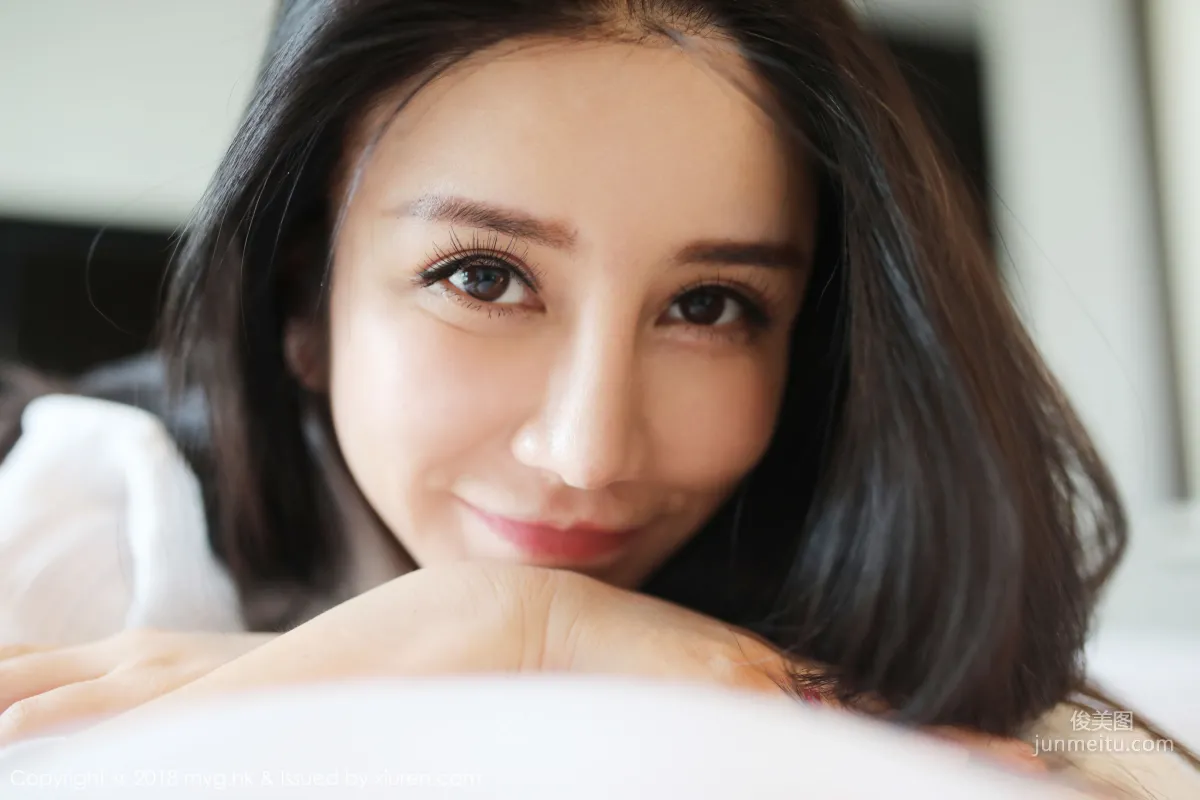 Li Qixi Shirt, Lace and Changing Alluring Poses [MyGirl] Vol.319 Photo Set photo 37