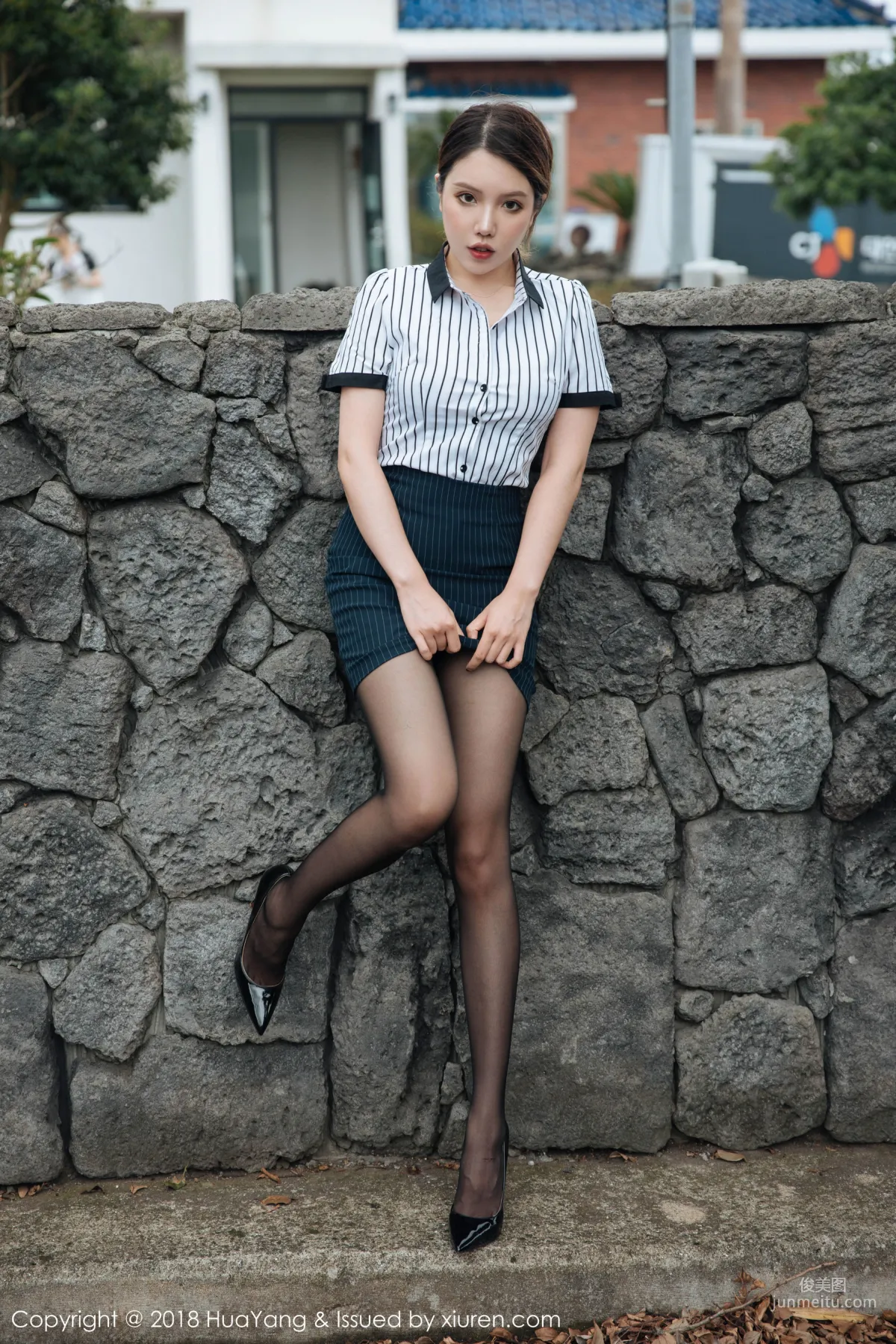 Huang Leran Black Stockings Temptation Splendid Presentation [HuaYang] Vol.087 Photo Set photo 62