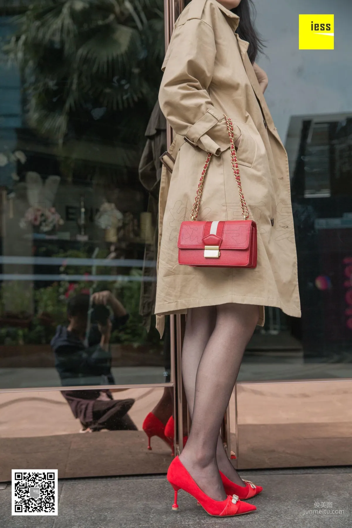 Model Shanshan, Elegant Trench Coat Little Red High, [IESS] Photo Set photo 85