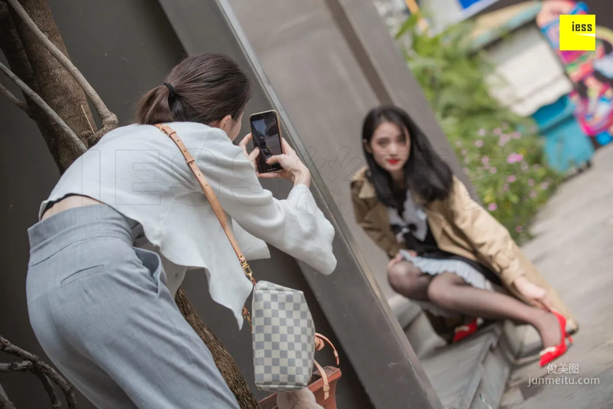 Model Shanshan, Elegant Trench Coat Little Red High, [IESS] Photo Set photo 51