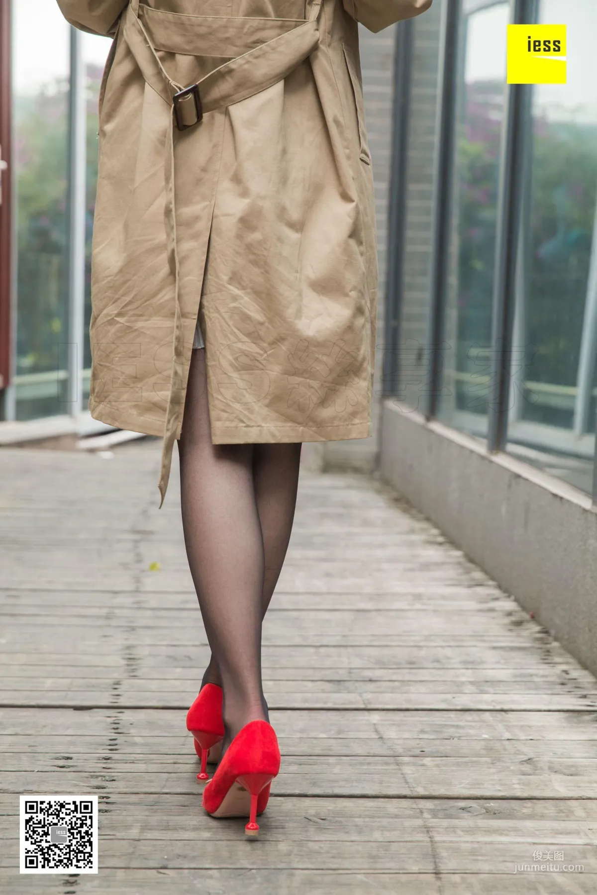 Model Shanshan, Elegant Trench Coat Little Red High, [IESS] Photo Set photo 34