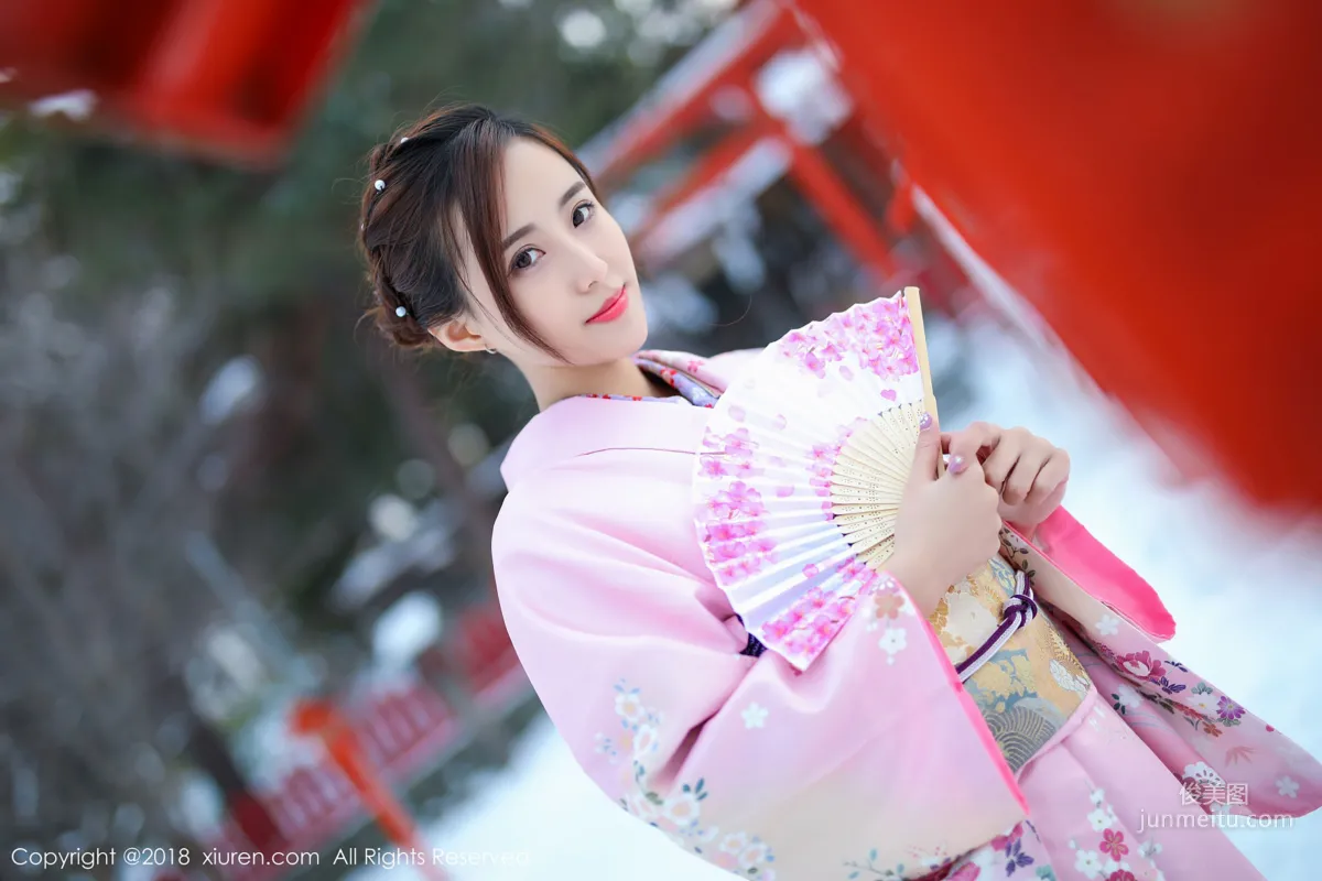 Mao Bao, Traditional Kimono and Pink Bikini [XiuRen] No.1228 Photo Set photo 14