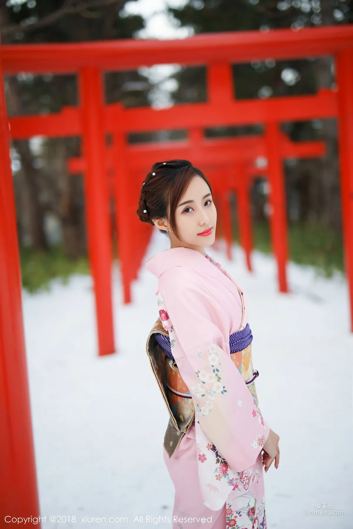 Mao Bao, Traditional Kimono and Pink Bikini [XiuRen] No.1228 Photo Set photo 8