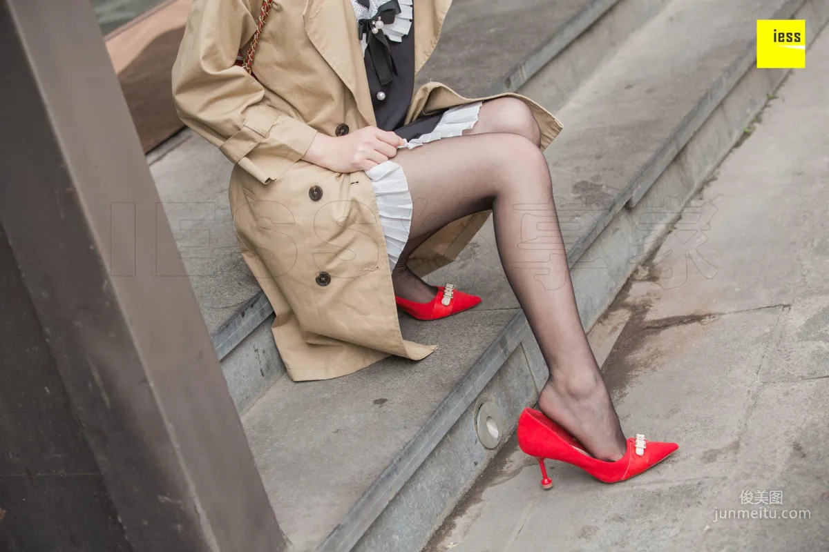 Model Shanshan, Elegant Trench Coat Little Red High, [IESS] Photo Set photo 64