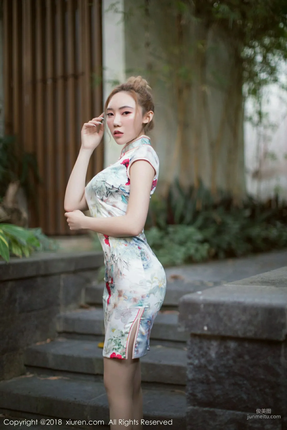 Menghanyao baby Qipao + Bodysuit Nude Stockings Series~~ [XiuRen] No.1237 Photo Set photo 3
