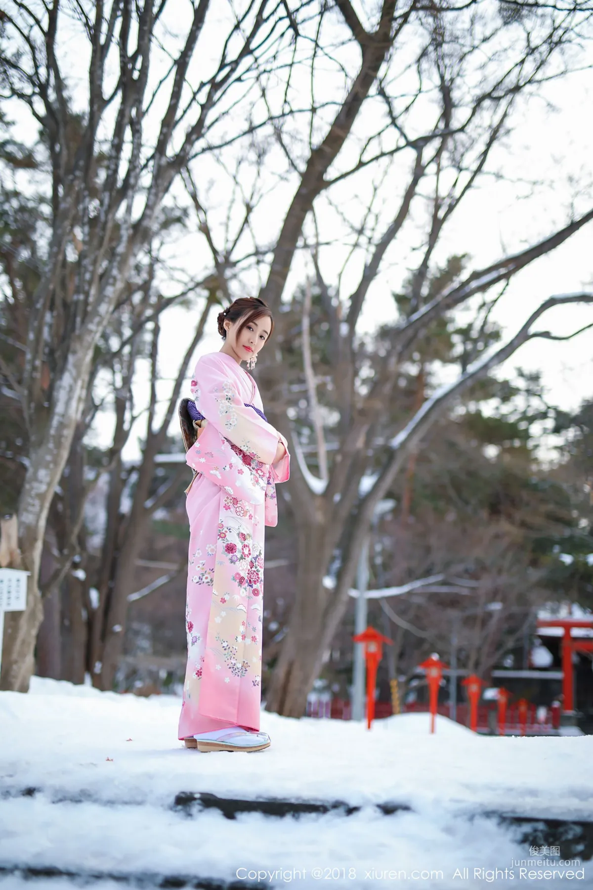 Mao Bao, Traditional Kimono and Pink Bikini [XiuRen] No.1228 Photo Set photo 10