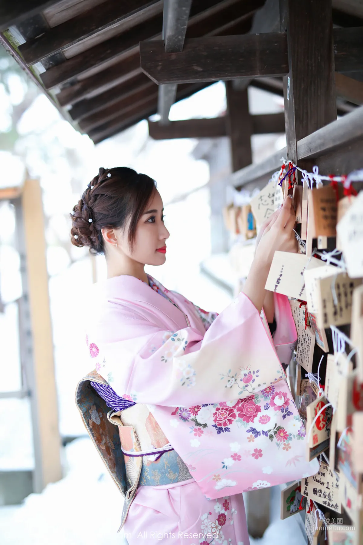 Mao Bao, Traditional Kimono and Pink Bikini [XiuRen] No.1228 Photo Set photo 17