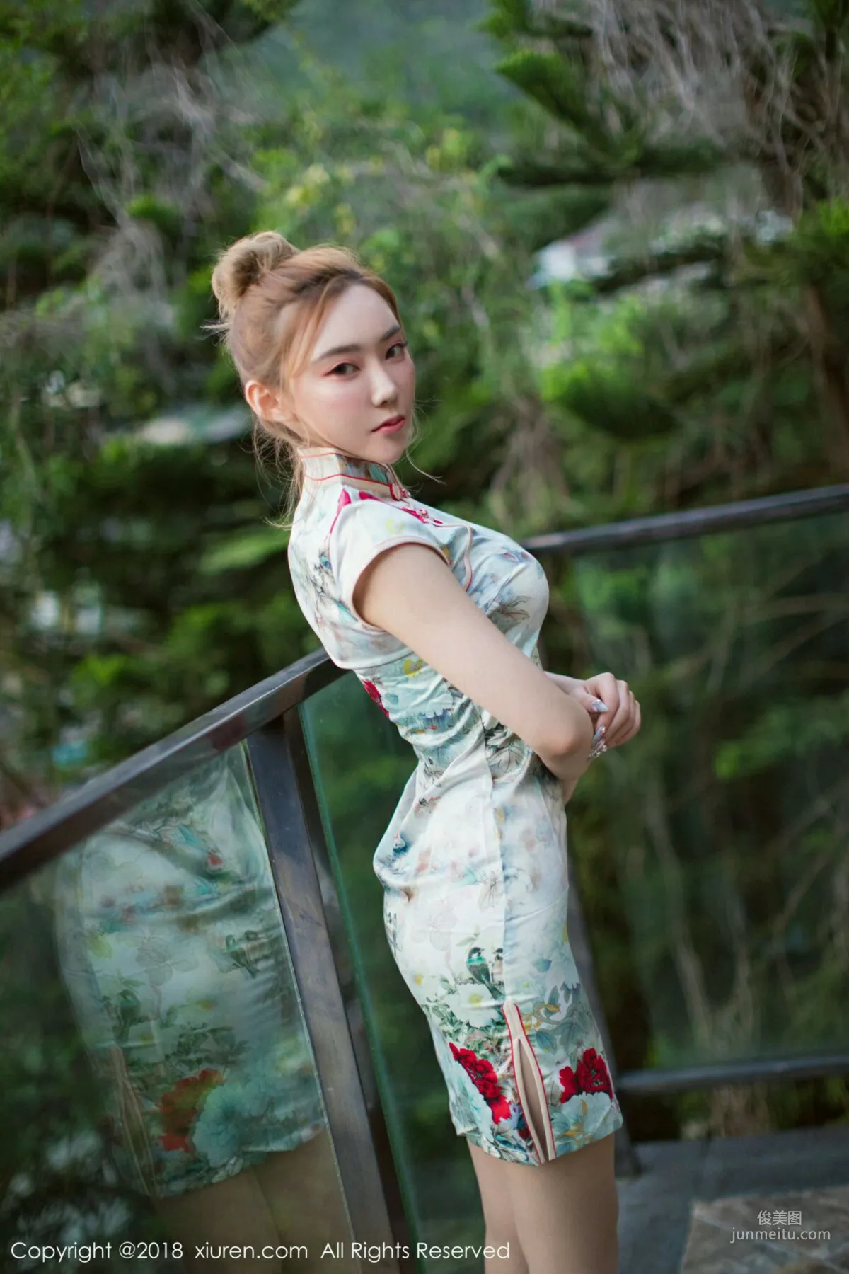 Menghanyao baby Qipao + Bodysuit Nude Stockings Series~~ [XiuRen] No.1237 Photo Set photo 11