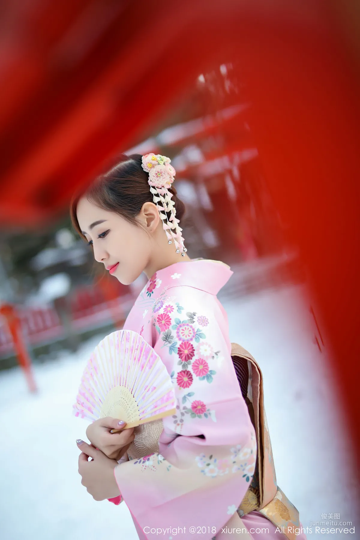 Mao Bao, Traditional Kimono and Pink Bikini [XiuRen] No.1228 Photo Set photo 12