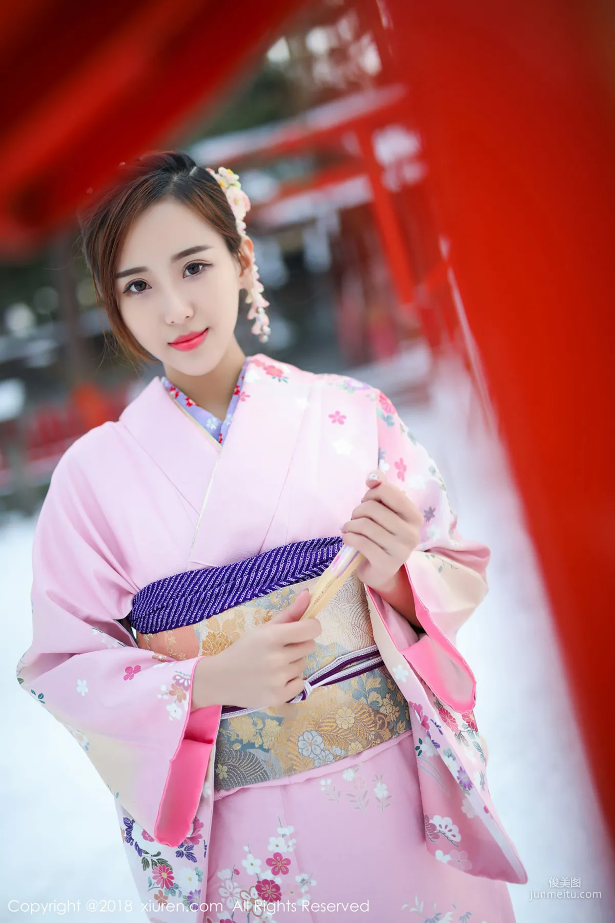 Mao Bao, Traditional Kimono and Pink Bikini [XiuRen] No.1228 Photo Set photo 13