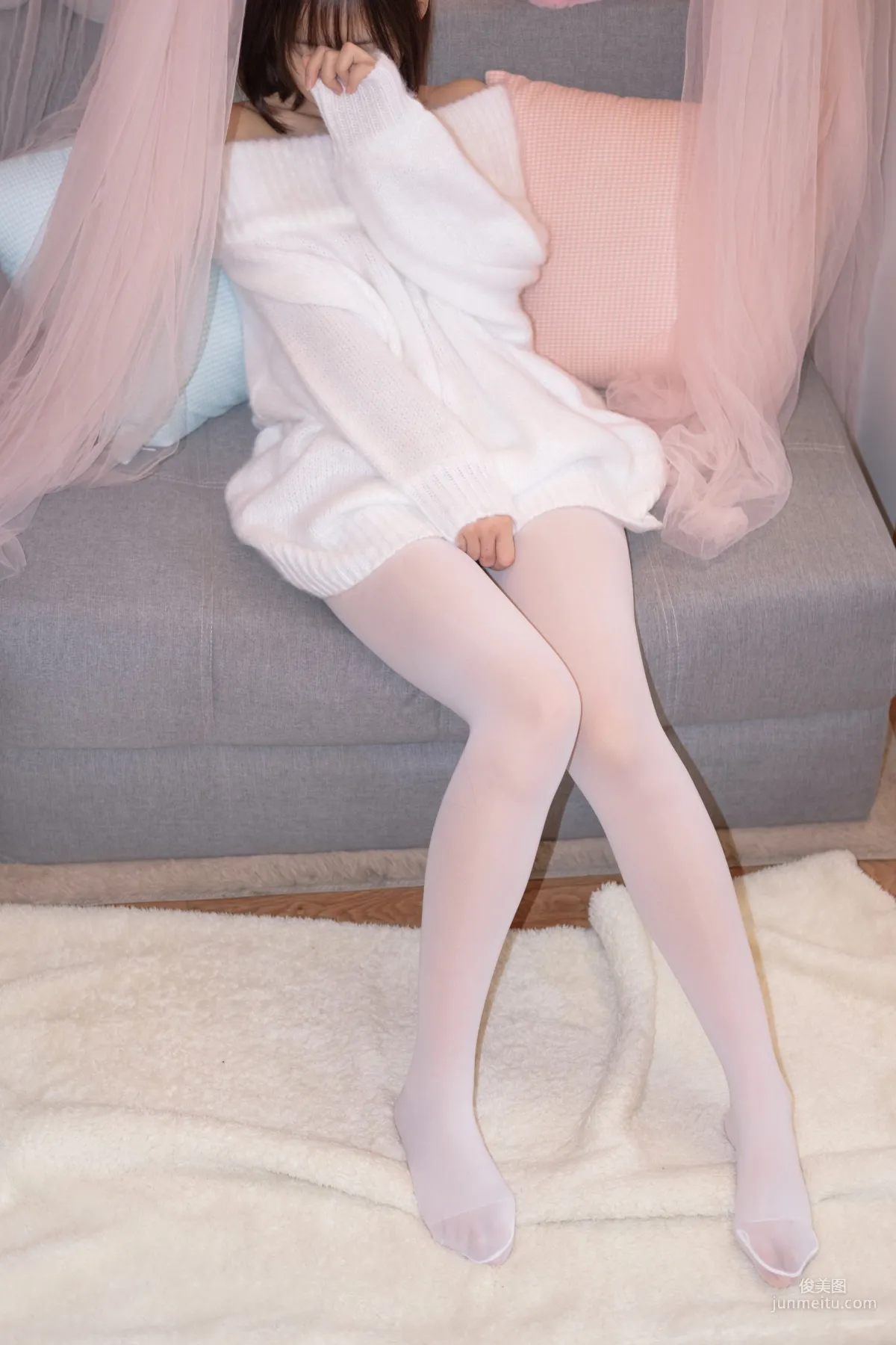 《白丝白毛衣》 [森萝财团] X-012 写真集8