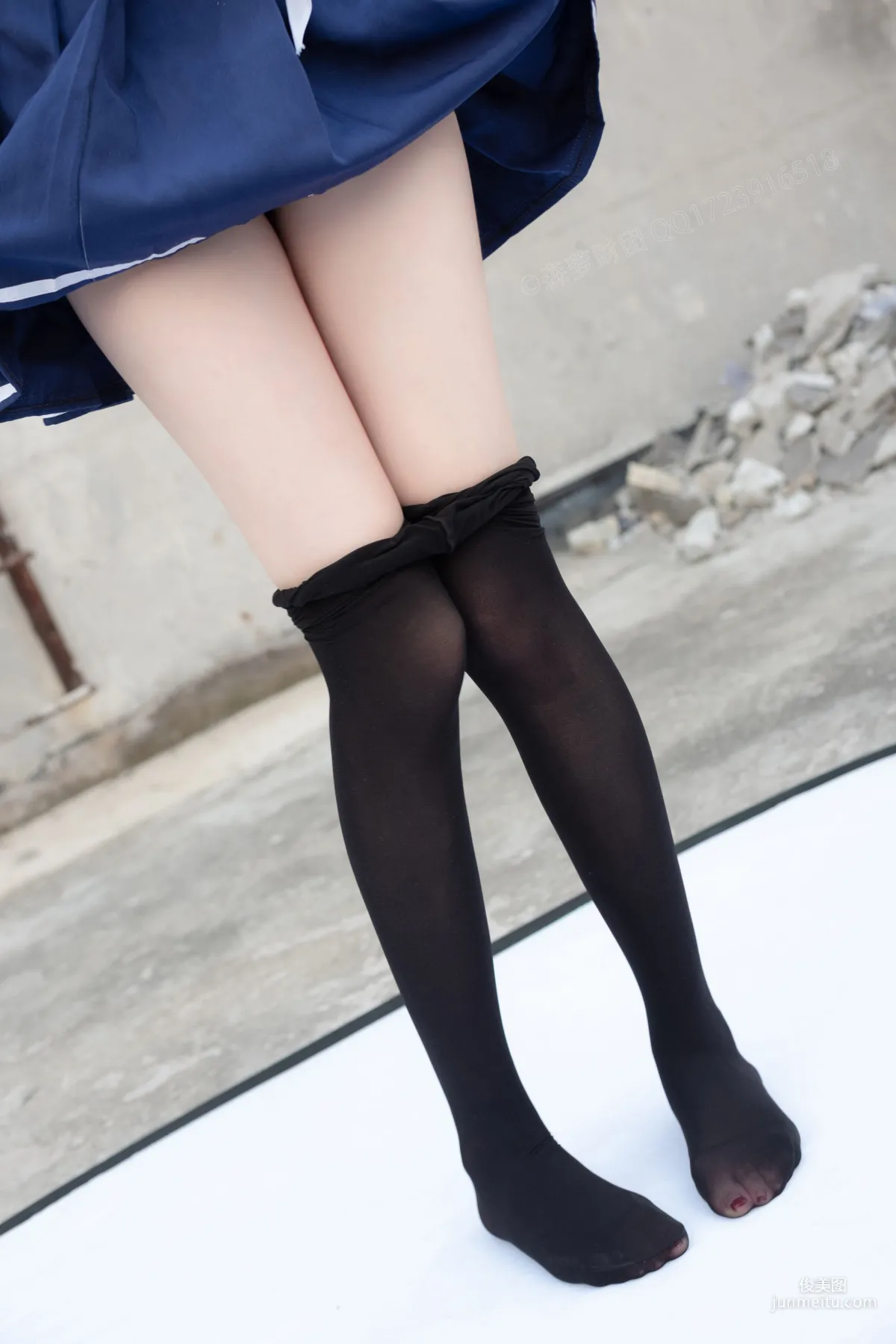 《天台黑絲水手服》 [森蘿财團] X-043 寫真集 95
