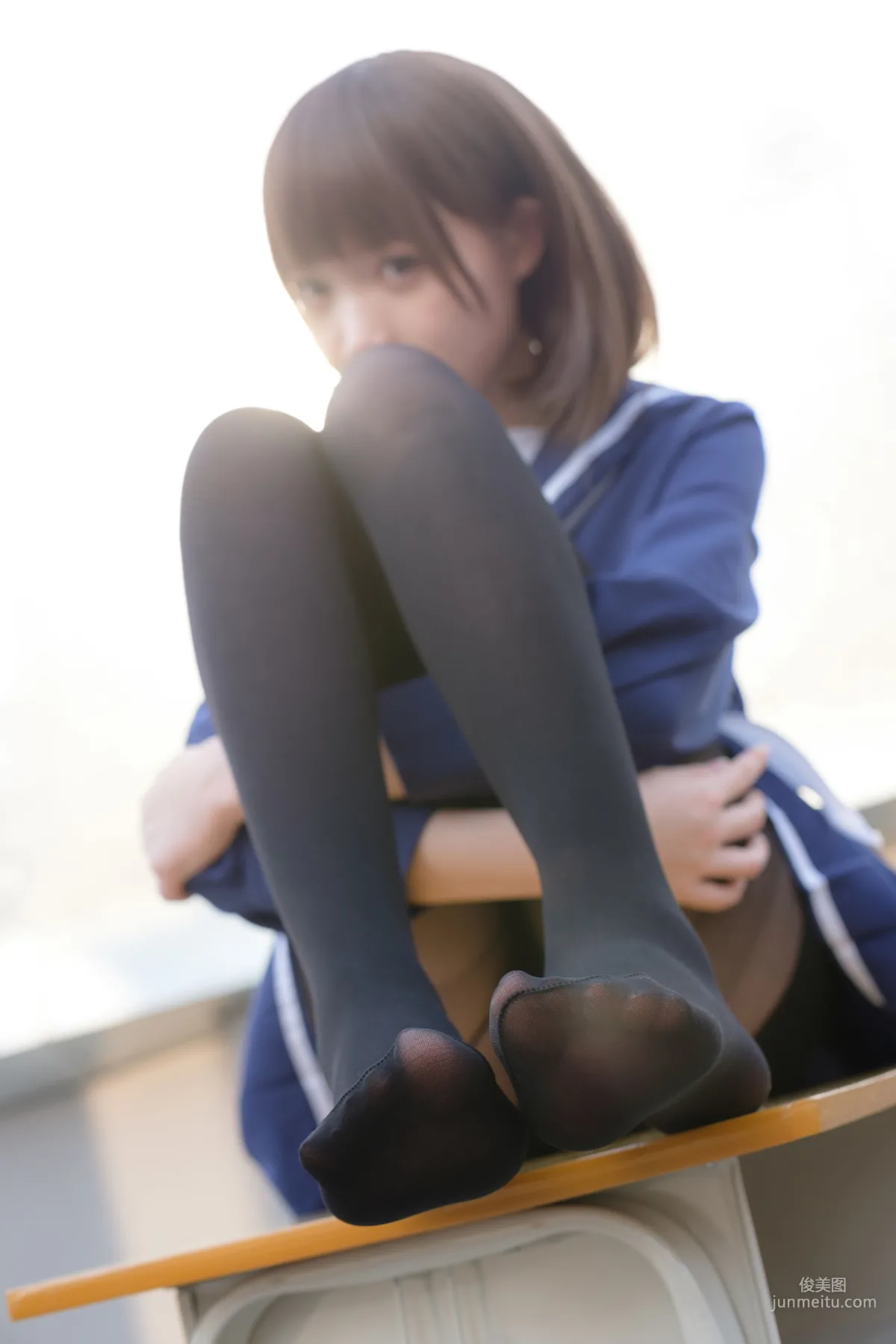 《天台黑絲水手服》 [森蘿财團] X-043 寫真集 62