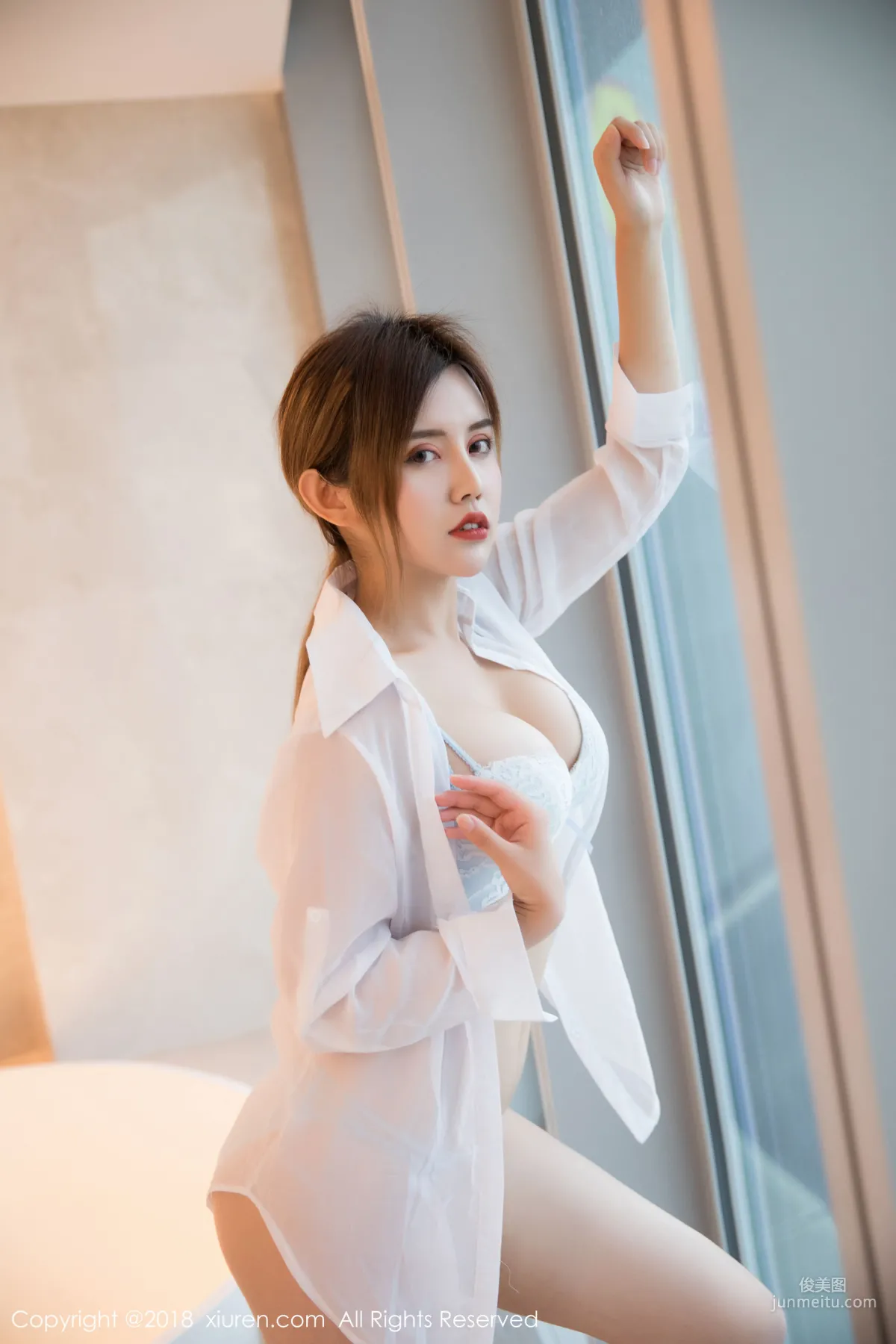Cris_Zhuo Yaqi Bunny Girl + Bathroom White Shirt [XiuRen] No.1253 Photo Set photo 29