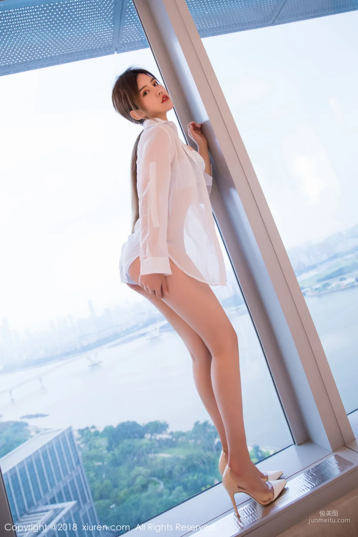 Cris_Zhuo Yaqi Bunny Girl + Bathroom White Shirt [XiuRen] No.1253 Photo Set photo 27